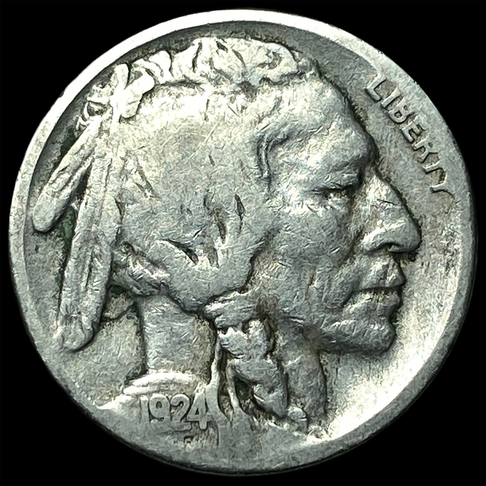 1924-S Buffalo Nickel LIGHTLY CIRCULATED: 1924-S Buffalo Nickel LIGHTLY CIRCULATED