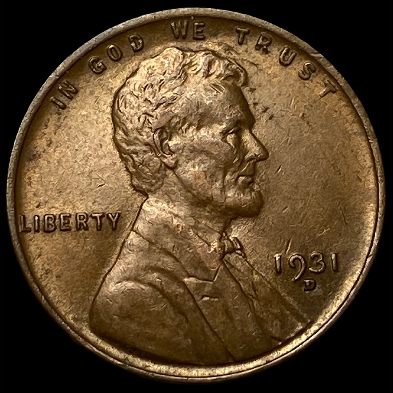 1931-D Lincoln Wheat Cent CLOSELY UNCIRCULATED: 1931-D Lincoln Wheat Cent CLOSELY UNCIRCULATED