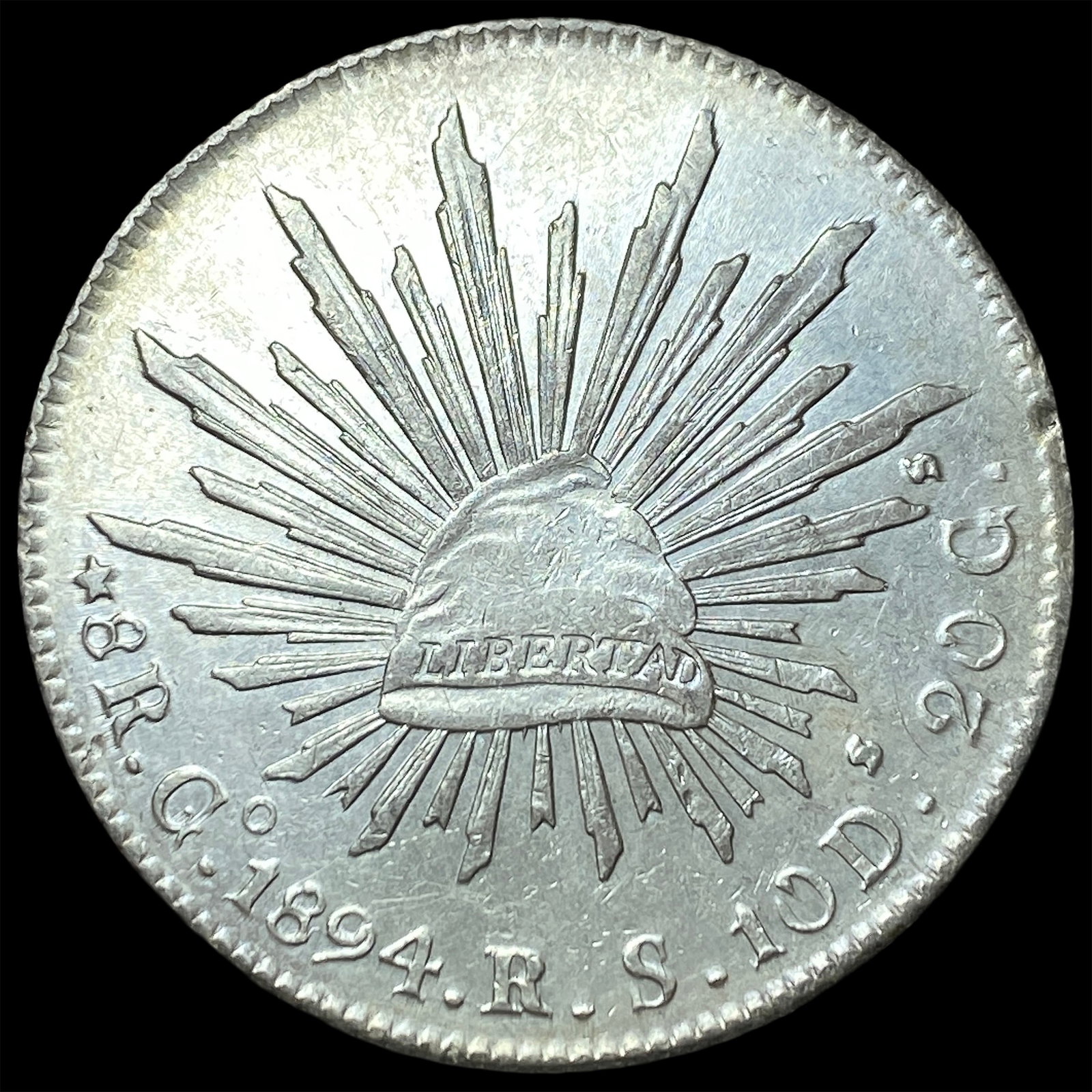 1894 Mo-Mexico Silver 8 Reales CLOSELY UNCIRCULATED (1 of 2)