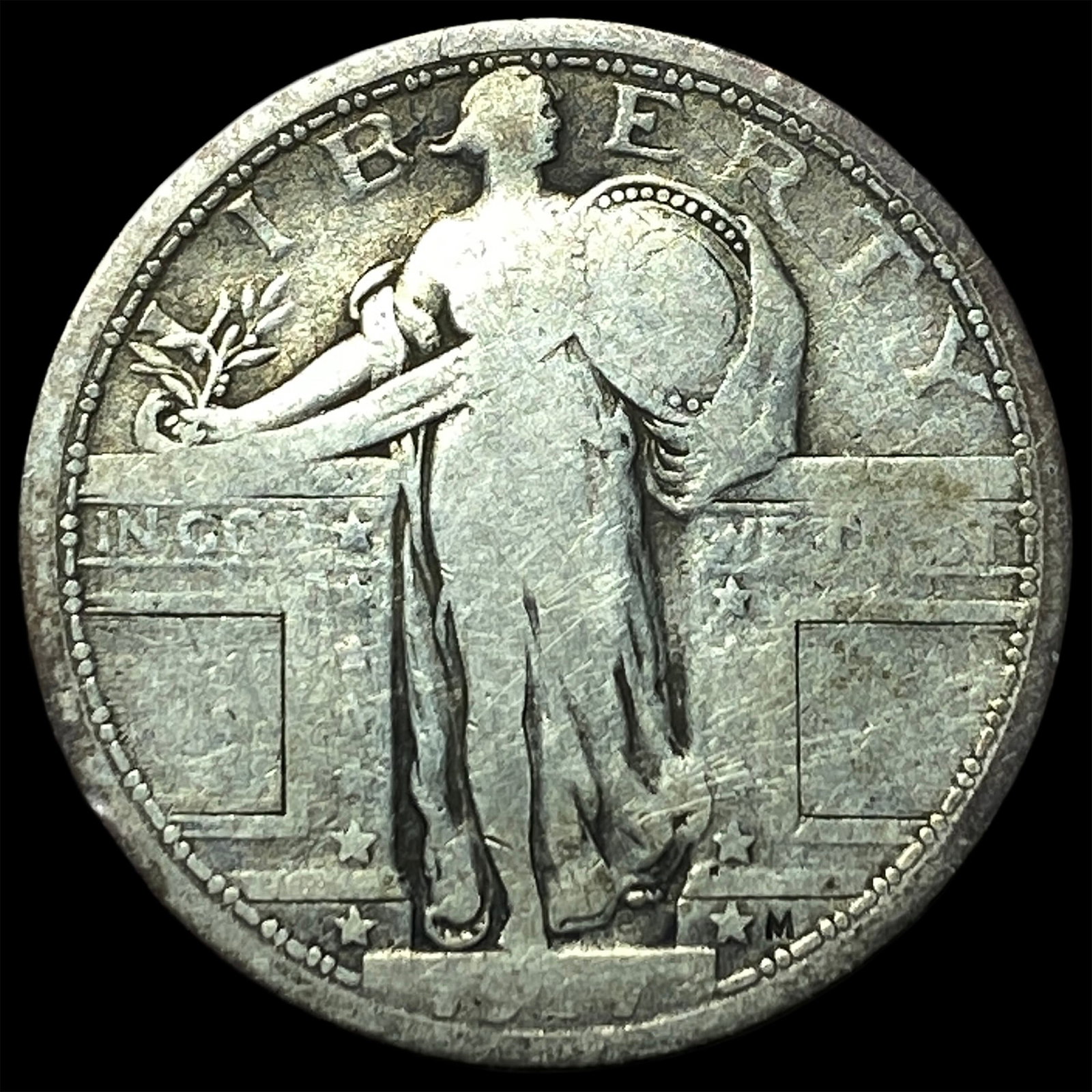 1925 Standing Liberty Quarter NICELY CIRCULATED: 1925 Standing Liberty Quarter NICELY CIRCULATED