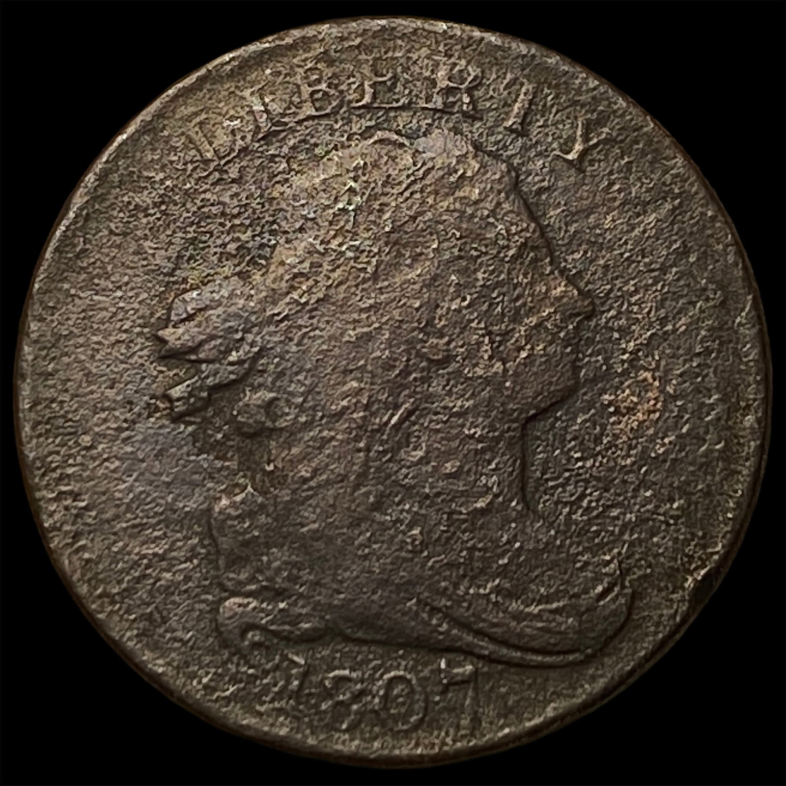 1807 Draped Bust Large Cent NICELY CIRCULATED: 1807 Draped Bust Large Cent NICELY CIRCULATED