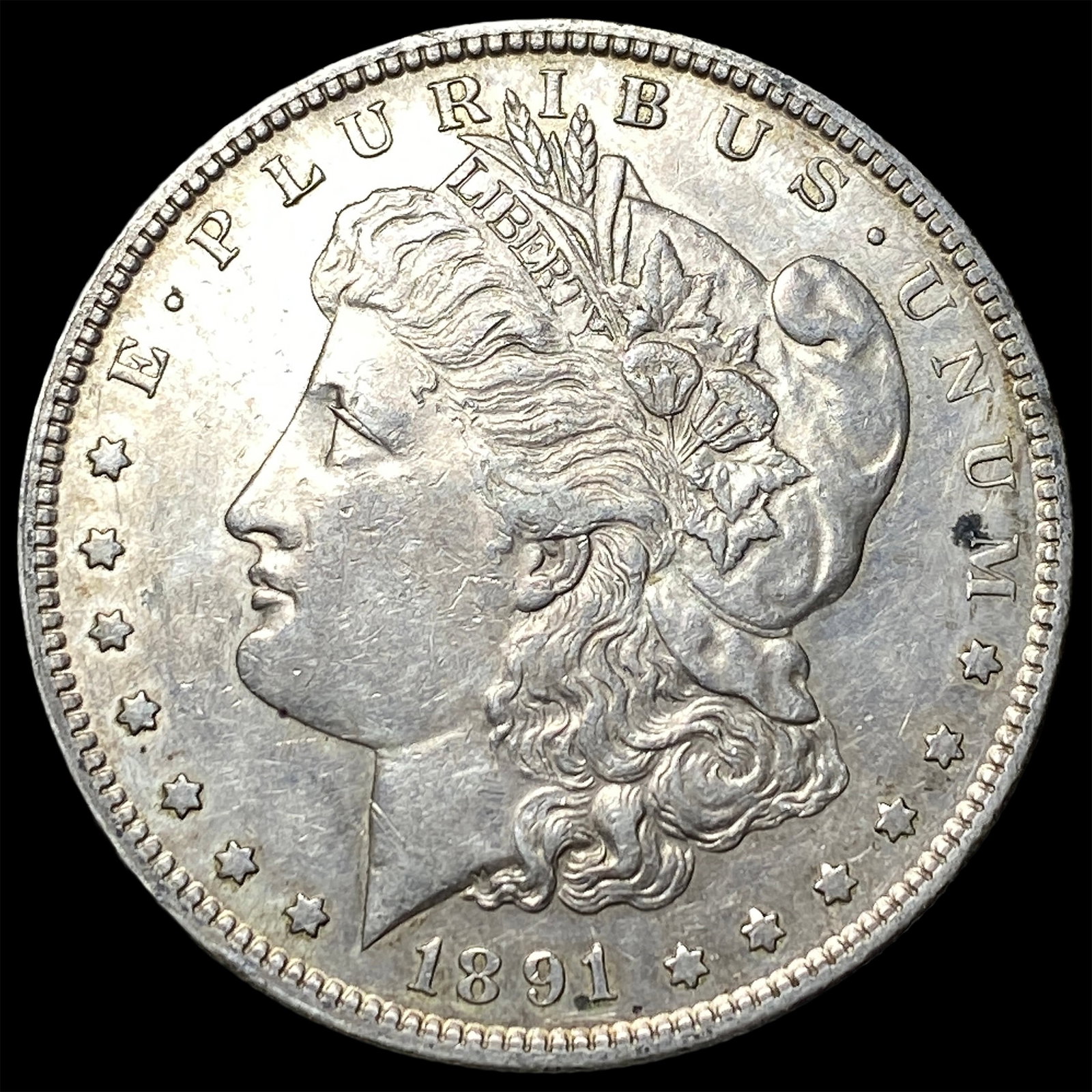 1891-S Silver Morgan Dollar CLOSELY UNCIRCULATED: 1891-S Silver Morgan Dollar CLOSELY UNCIRCULATED