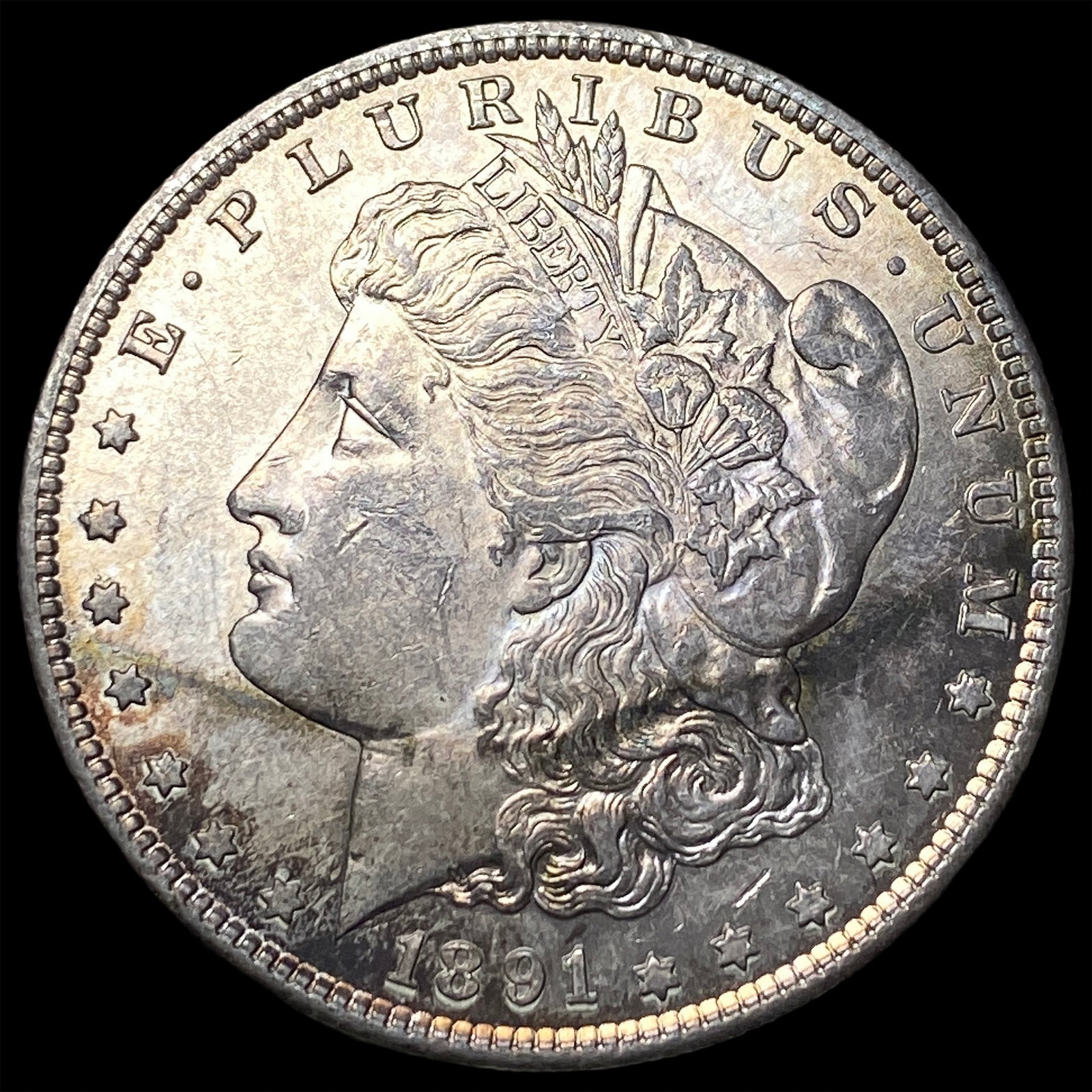 1891-S Silver Morgan Dollar CLOSELY UNCIRCULATED: 1891-S Silver Morgan Dollar CLOSELY UNCIRCULATED