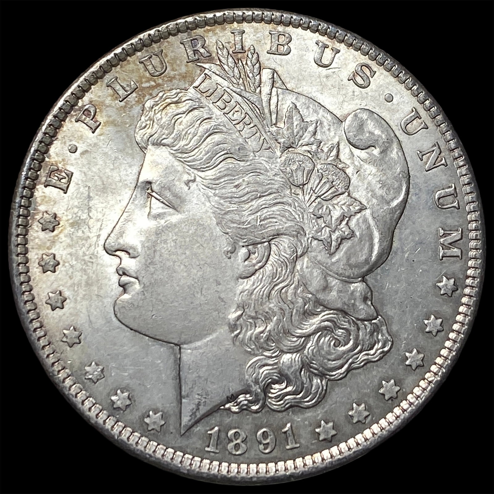1891-S Silver Morgan Dollar CLOSELY UNCIRCULATED: 1891-S Silver Morgan Dollar CLOSELY UNCIRCULATED