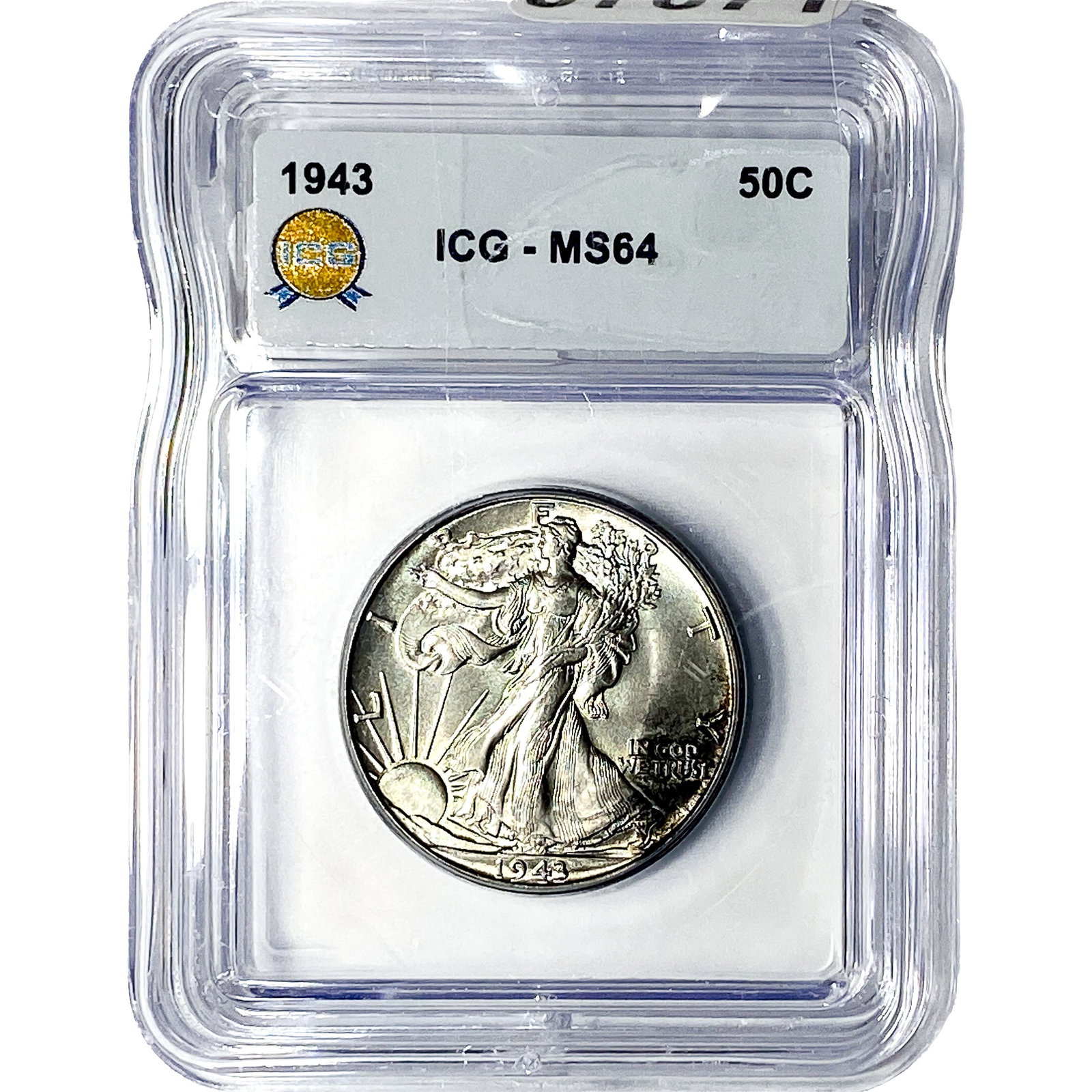 1943 Walking Liberty Half Dollar ICG MS64: 1943 Walking Liberty Half Dollar ICG MS64