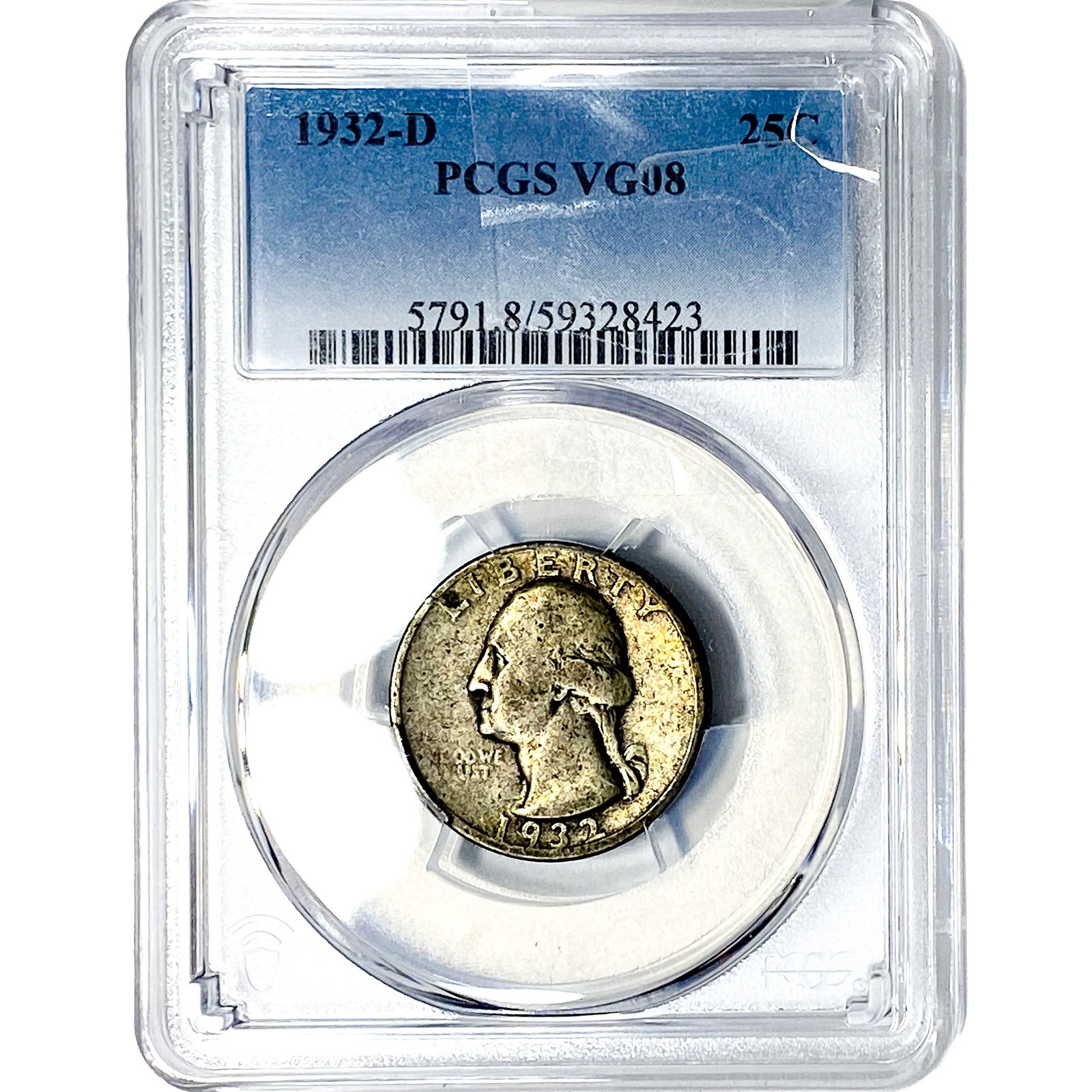 1932-D Washington Silver Quarter PCGS VG08 (1 of 2)