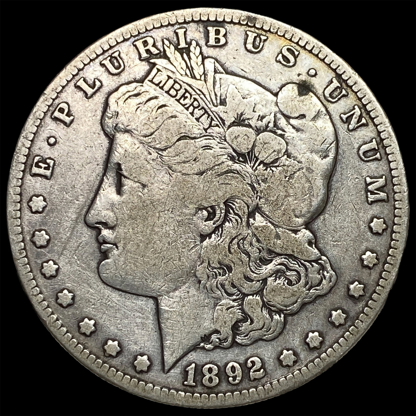 1892-S Silver Morgan Dollar LIGHTLY CIRCULATED: 1892-S Silver Morgan Dollar LIGHTLY CIRCULATED