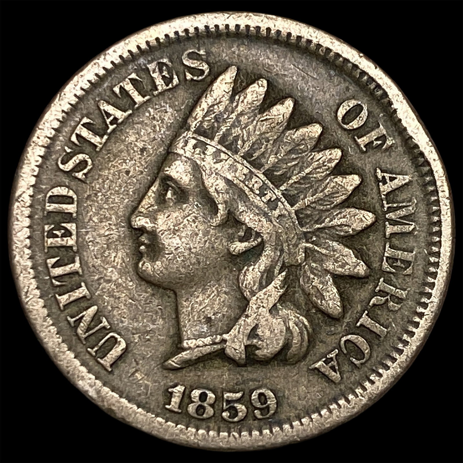 1859 Indian Head Cent LIGHTLY CIRCULATED (1 of 2)