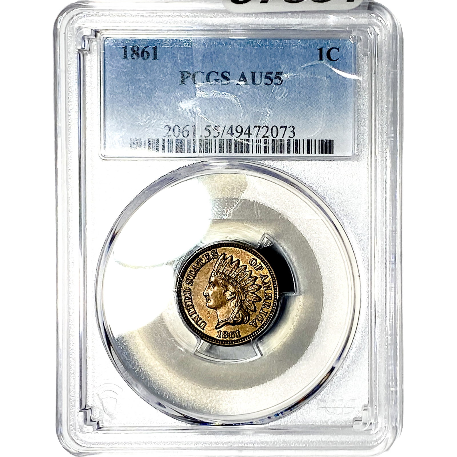 1861 Indian Head Cent PCGS AU55: 1861 Indian Head Cent PCGS AU55