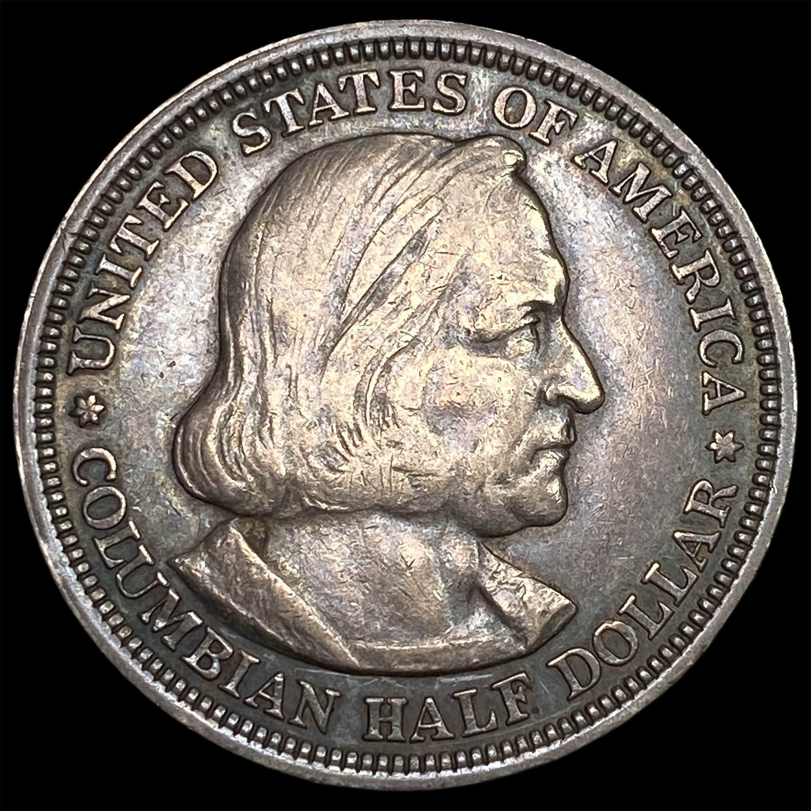 1893 Silver Columbian Expo Half Dollar NEARLY UNCIRCULATED (1 of 2)