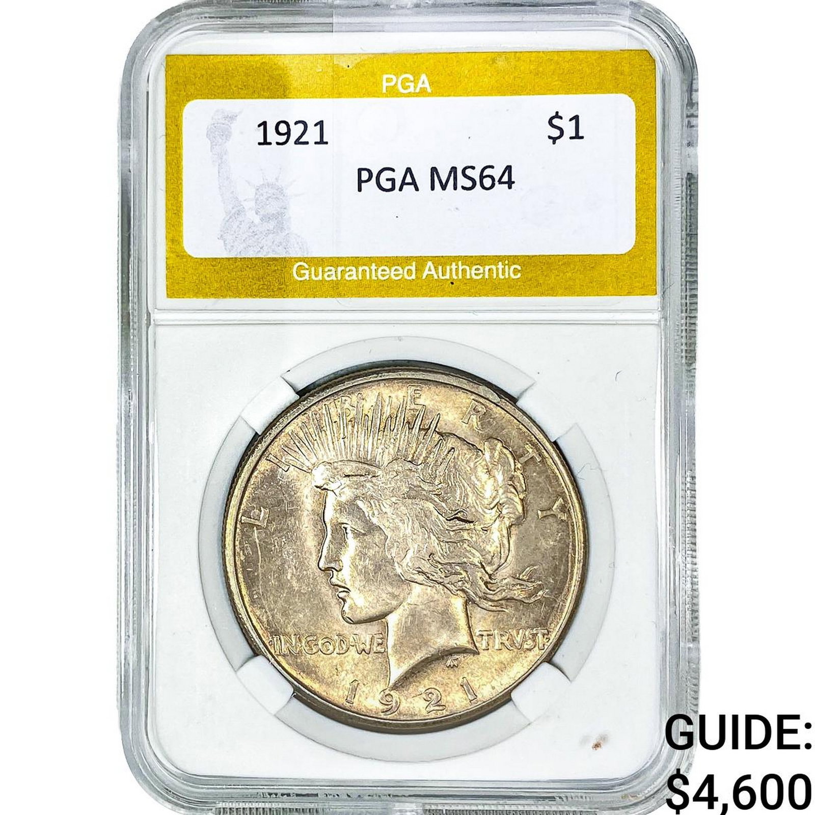 1921 Silver Peace Dollar PGA MS64 (1 of 2)