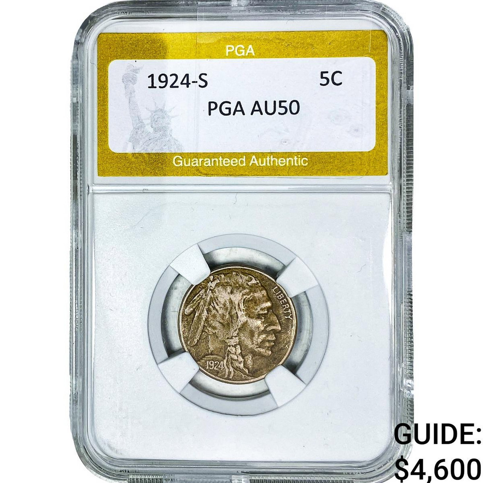 1924-S Buffalo Nickel PGA AU50 (1 of 2)