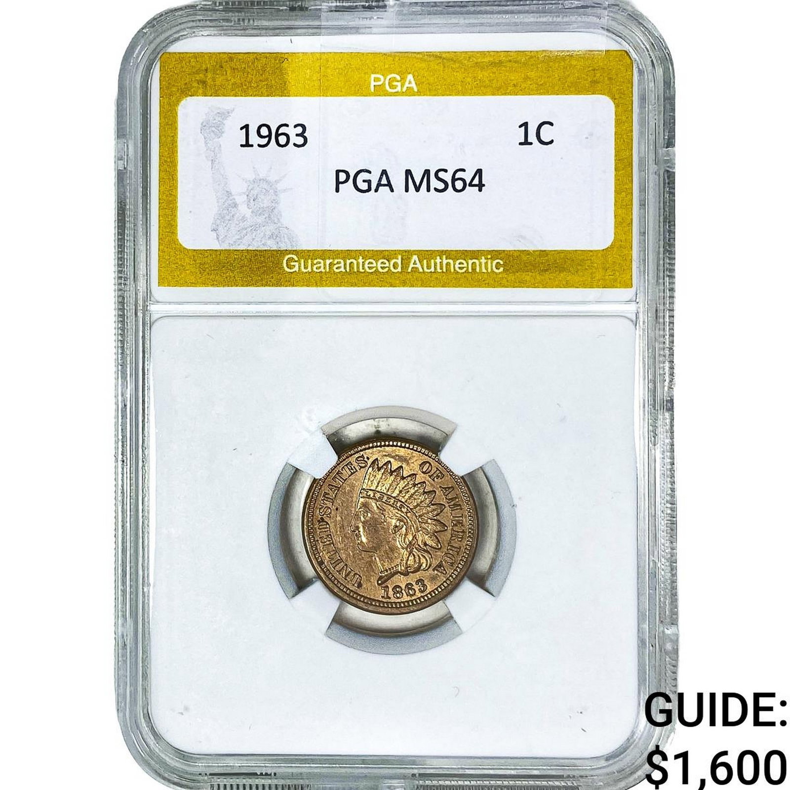 1963 Indian Head Cent PGA MS64 (1 of 2)