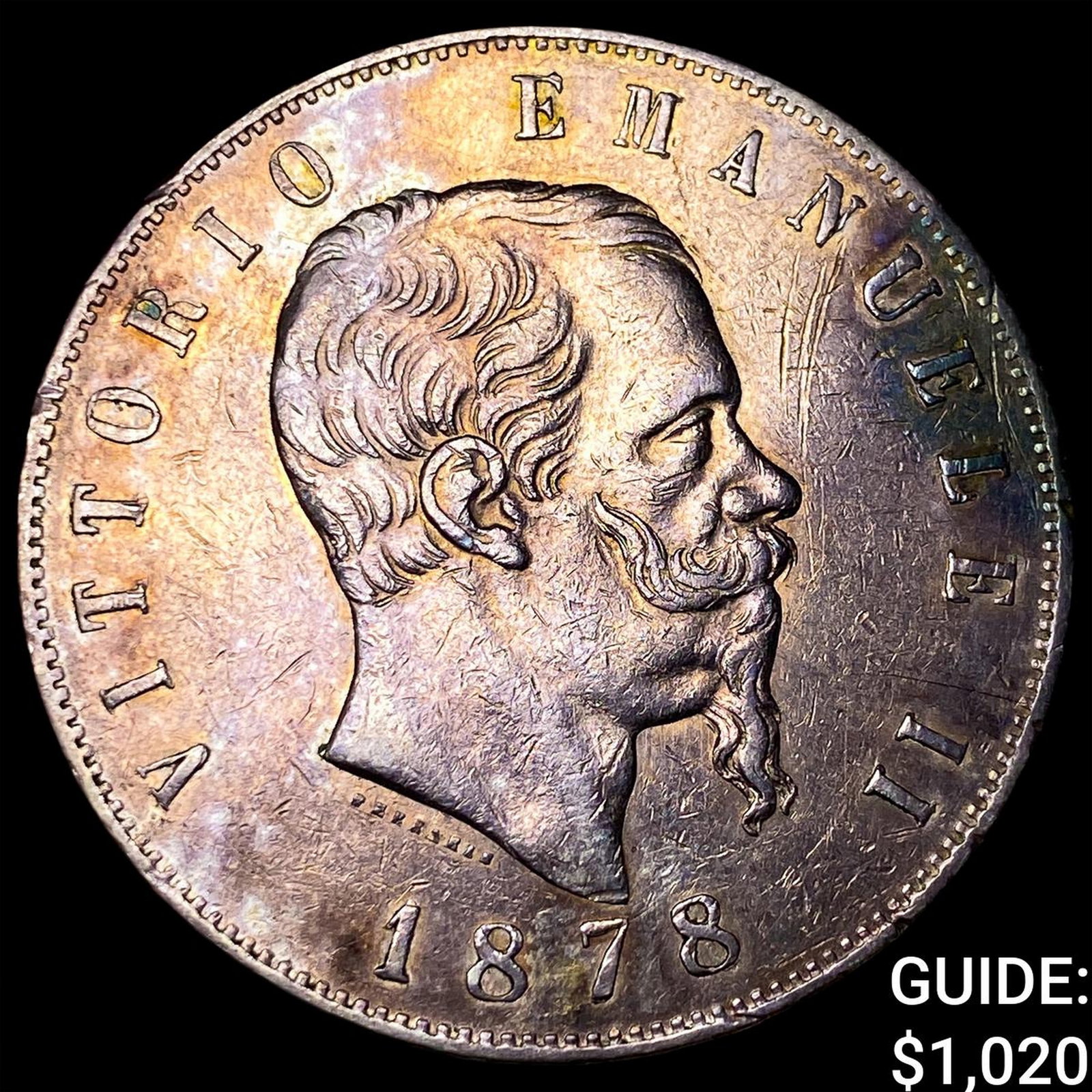 1878R Italy Silver 5 Lire (1 of 2)