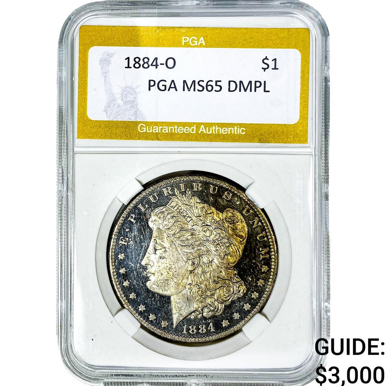 1884-O Morgan Silver Dollar PGA MS65 DMPL (1 of 2)