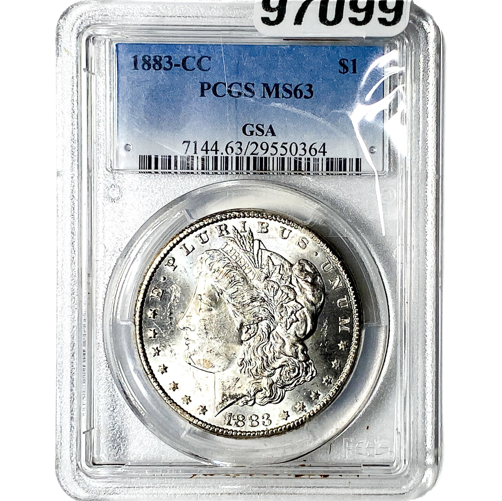 1883-CC Morgan Silver Dollar PCGS MS63 (1 of 2)