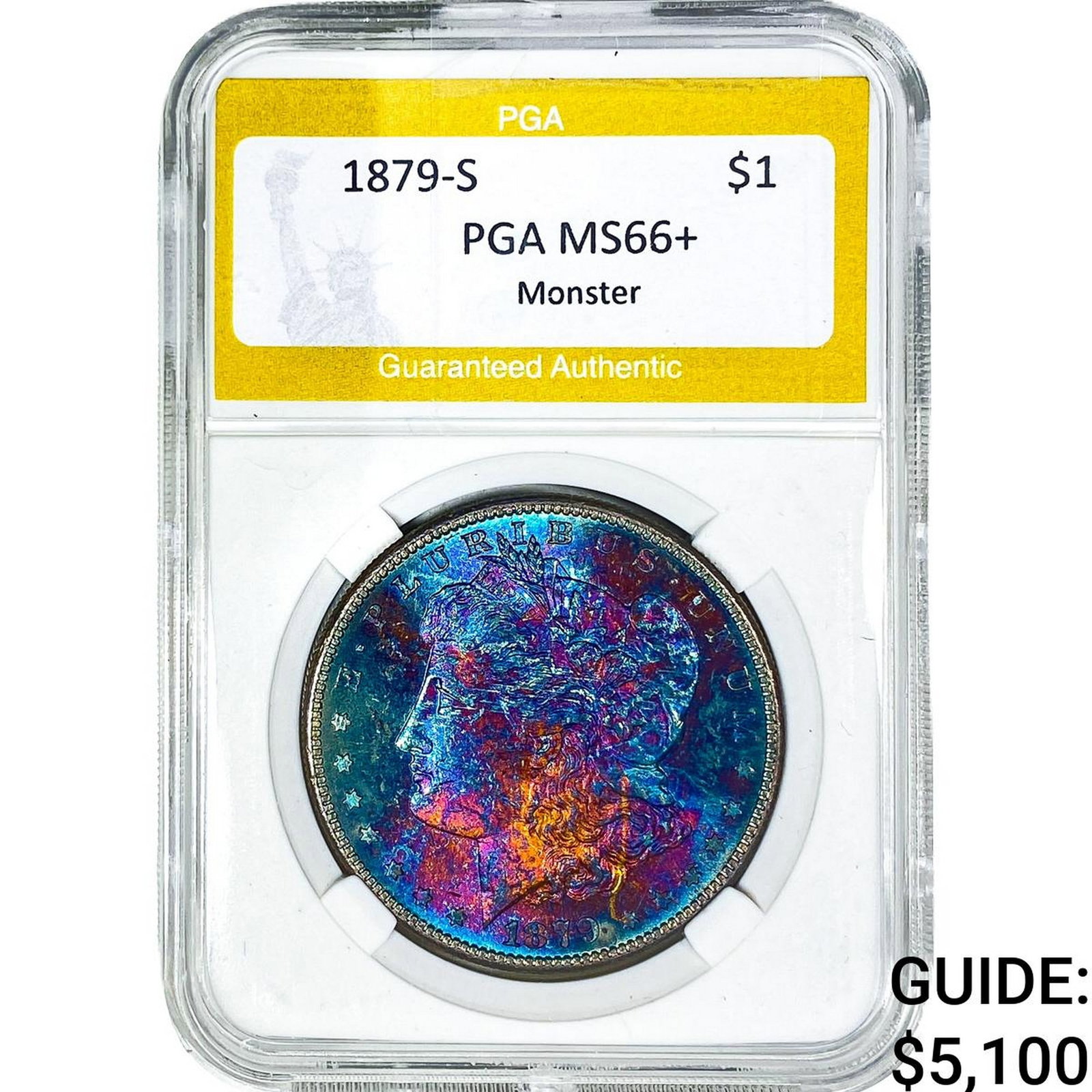 1879-S Morgan Silver Dollar PGA MS66+ Monster (1 of 2)