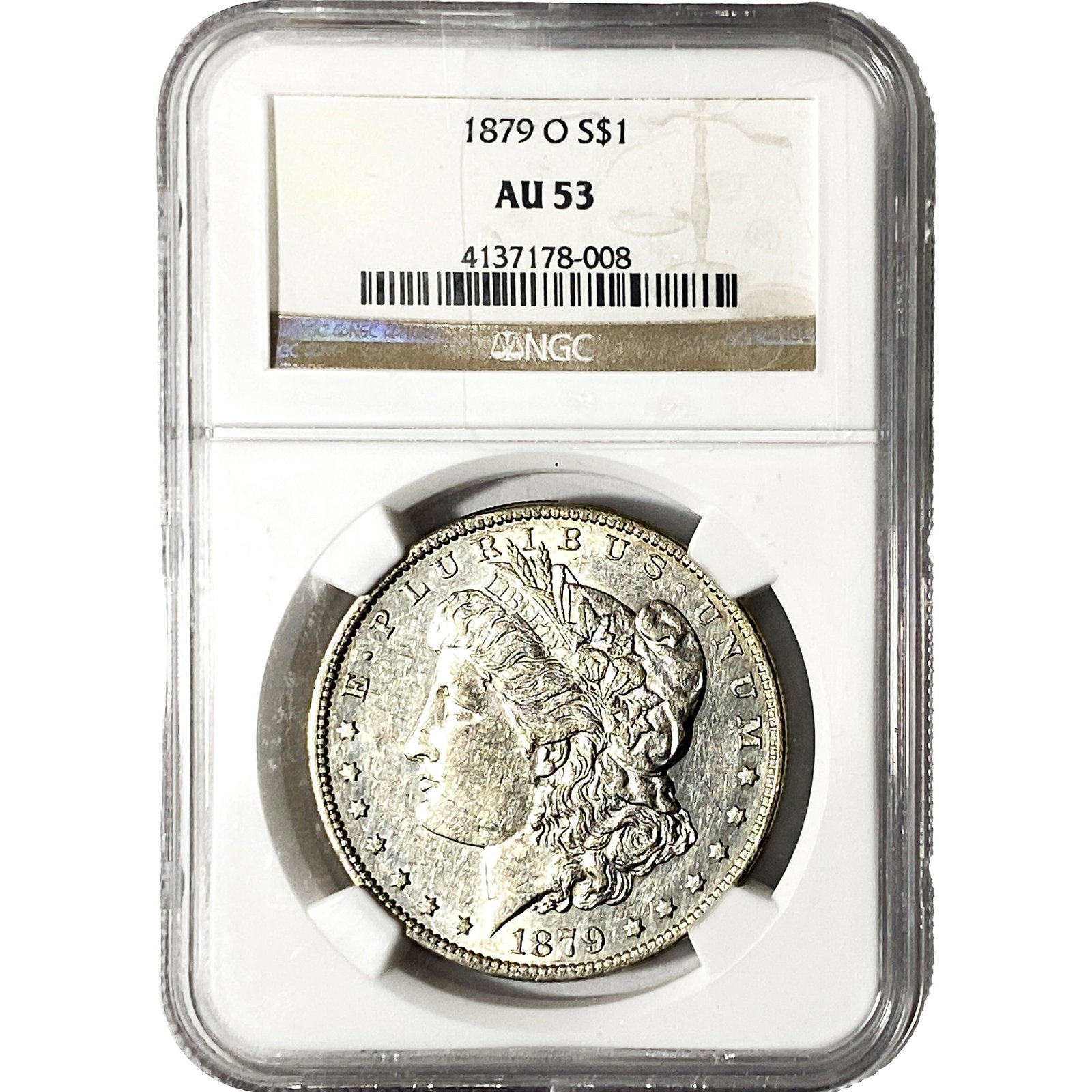 1879-O Morgan Silver Dollar NGC AU53 (1 of 2)