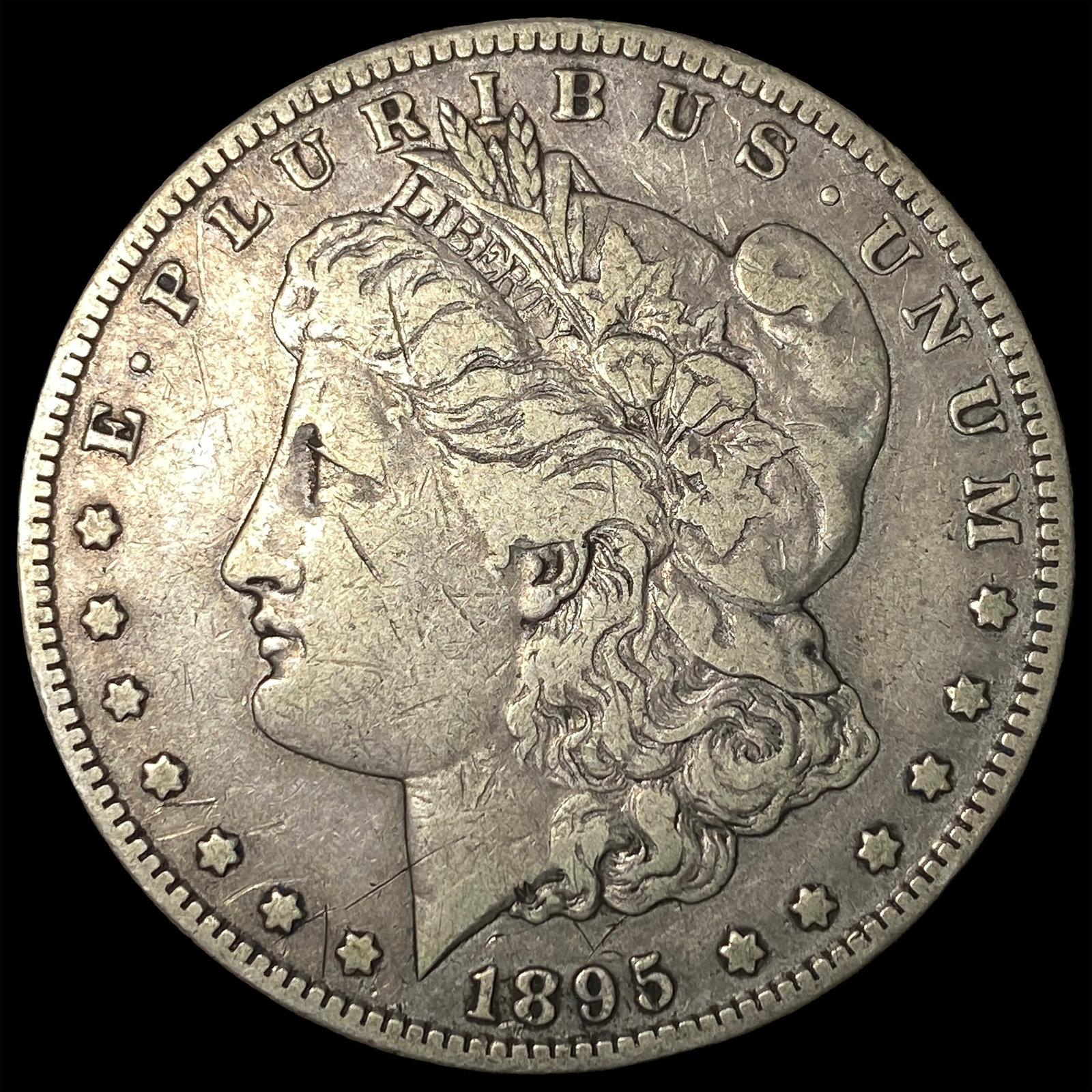 1895-S Silver Morgan Dollar LIGHTLY CIRCULATED: 1895-S Silver Morgan Dollar LIGHTLY CIRCULATED
