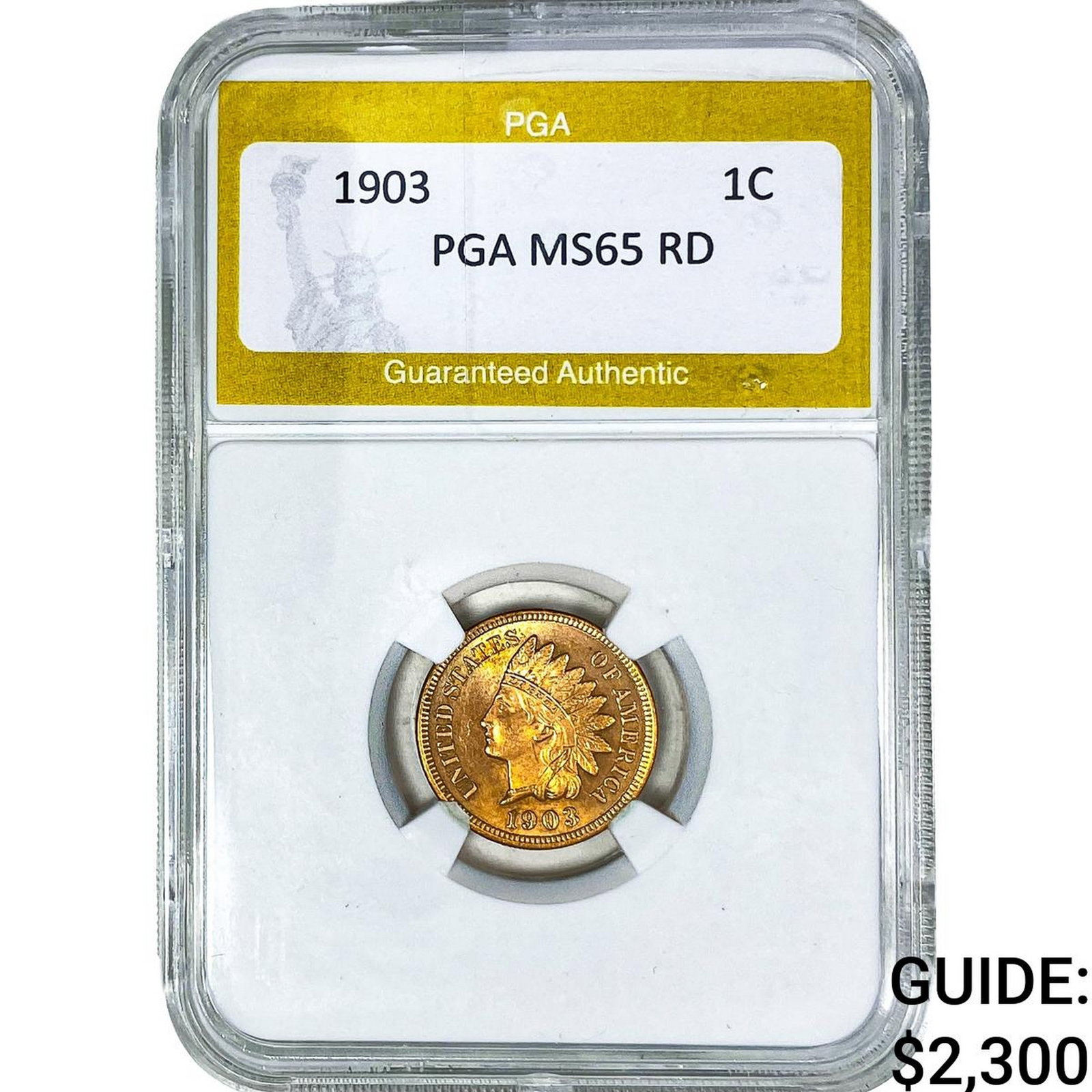 1903 Indian Head Cent PGA MS65 RD (1 of 2)