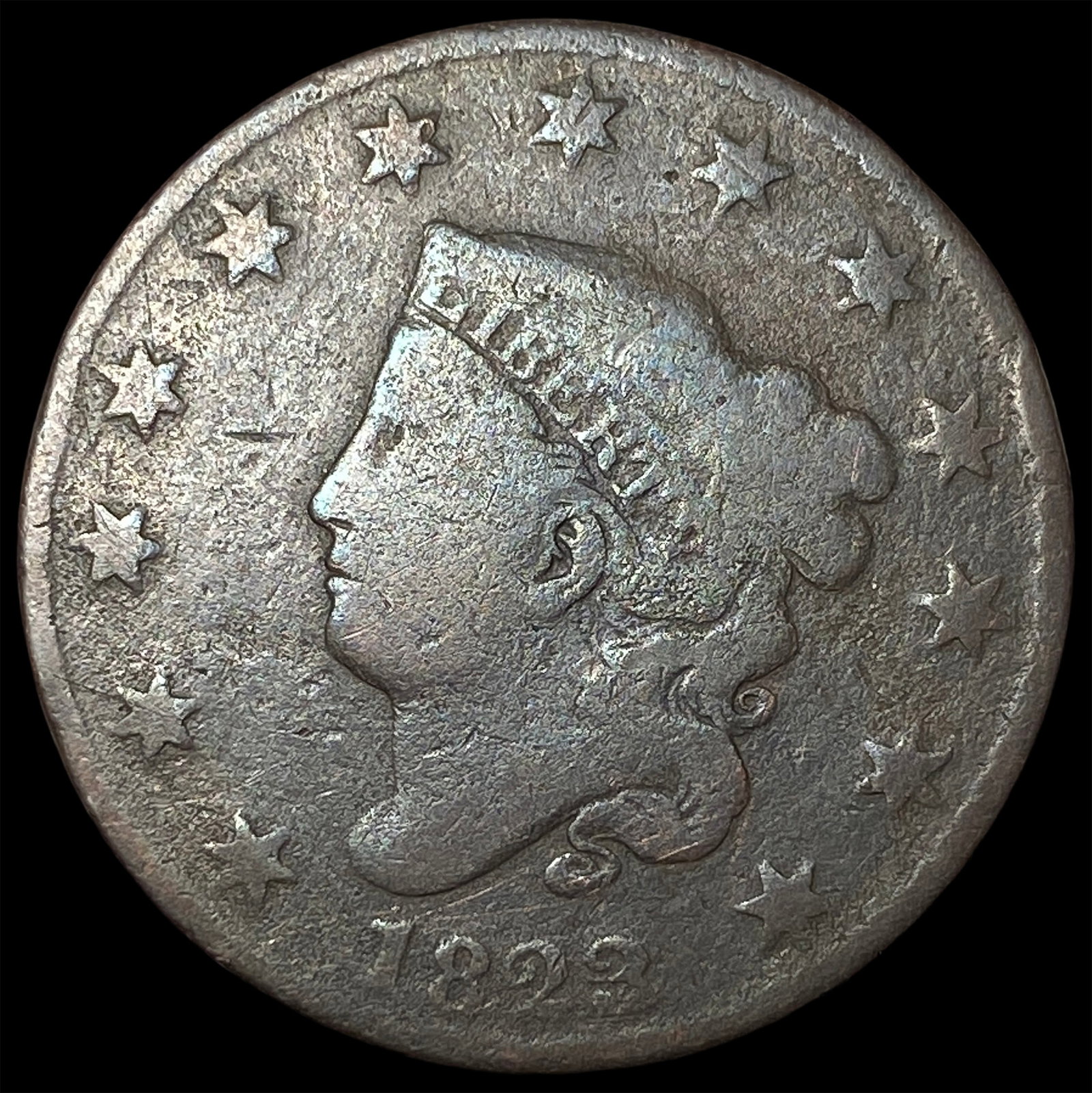 1823 Coronet Head Large Cent LIGHTLY CIRCULATED: 1823 Coronet Head Large Cent LIGHTLY CIRCULATED
