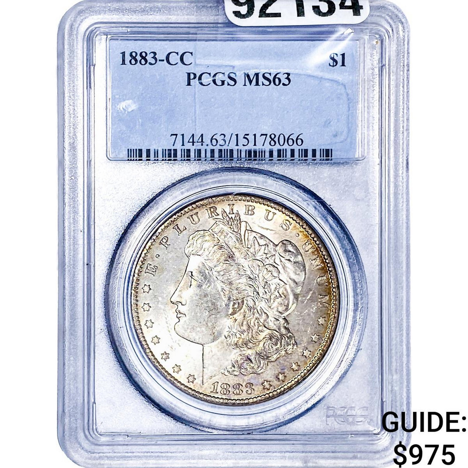 1883-CC Morgan Silver Dollar PCGS MS63 (1 of 2)