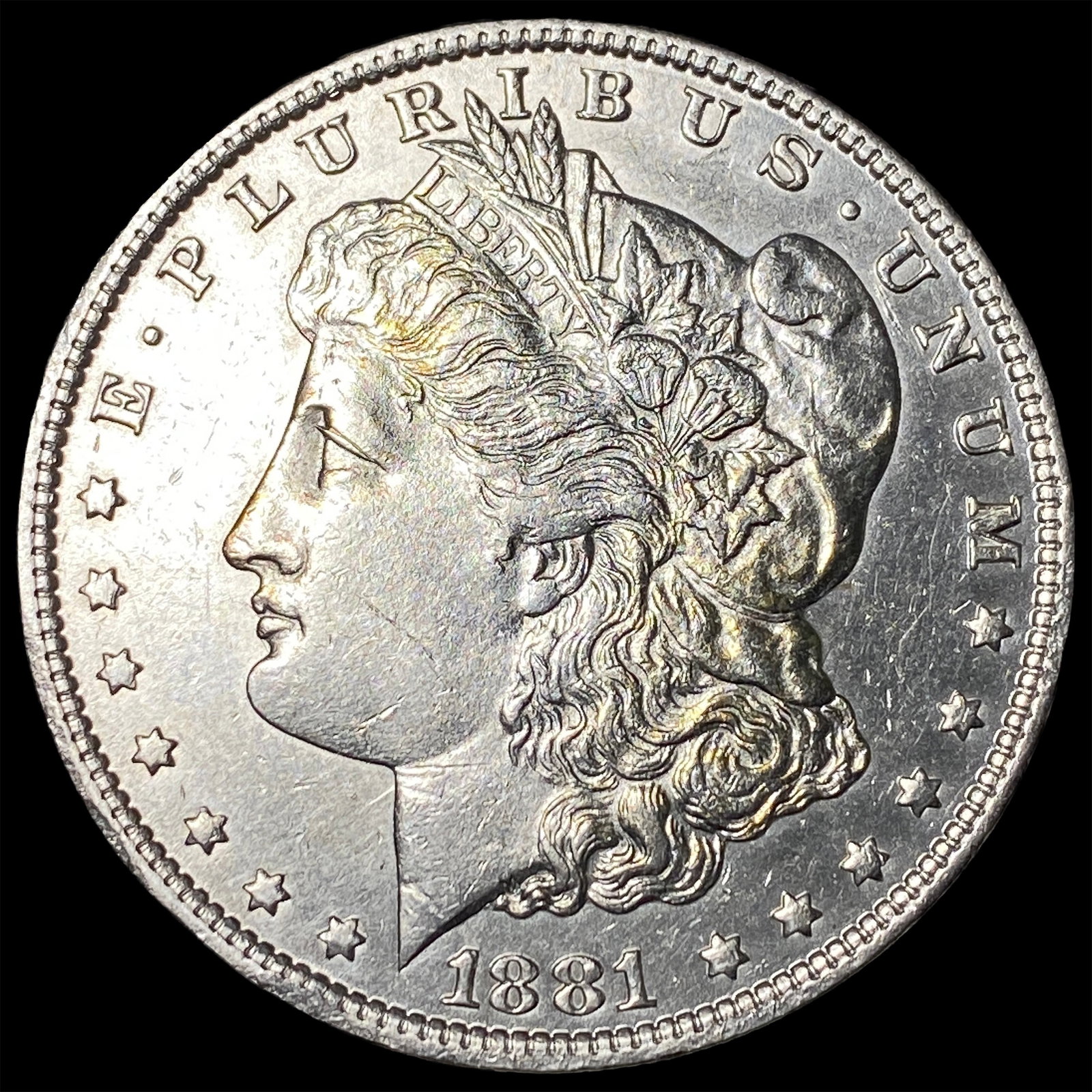 1881-O Silver Morgan Dollar ABOUT UNCIRCULATED (1 of 2)