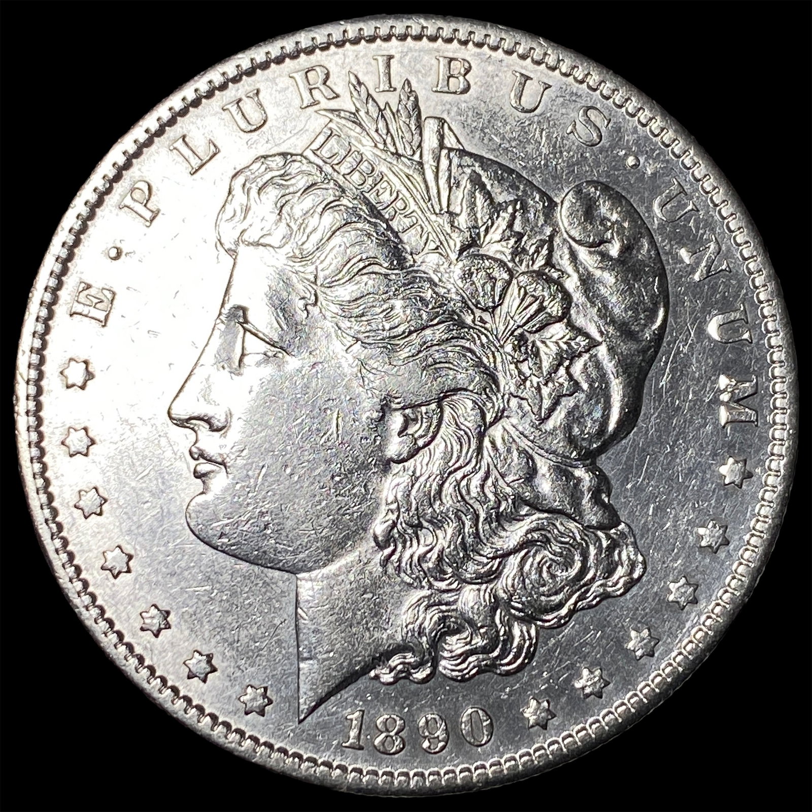 1890-CC Silver Morgan Dollar CHOICE AU: 1890-CC Silver Morgan Dollar CHOICE AU