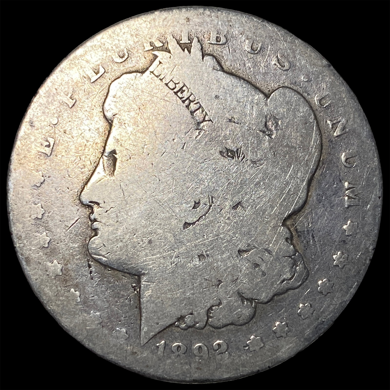 1892 Silver Morgan Dollar NICELY CIRCULATED: 1892 Silver Morgan Dollar NICELY CIRCULATED