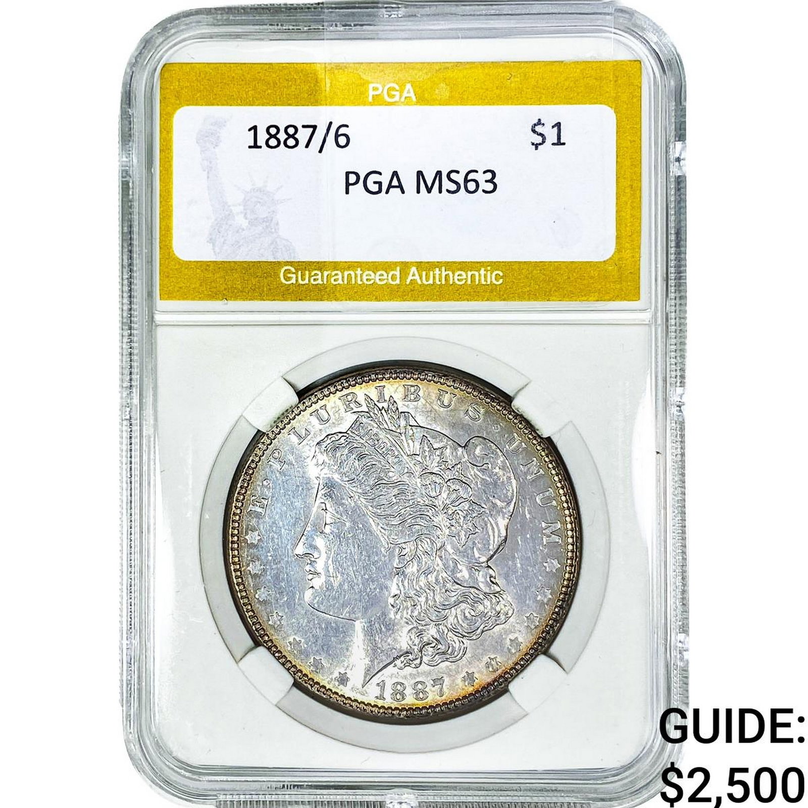1887/6 Morgan Silver Dollar PGA MS63 (1 of 2)