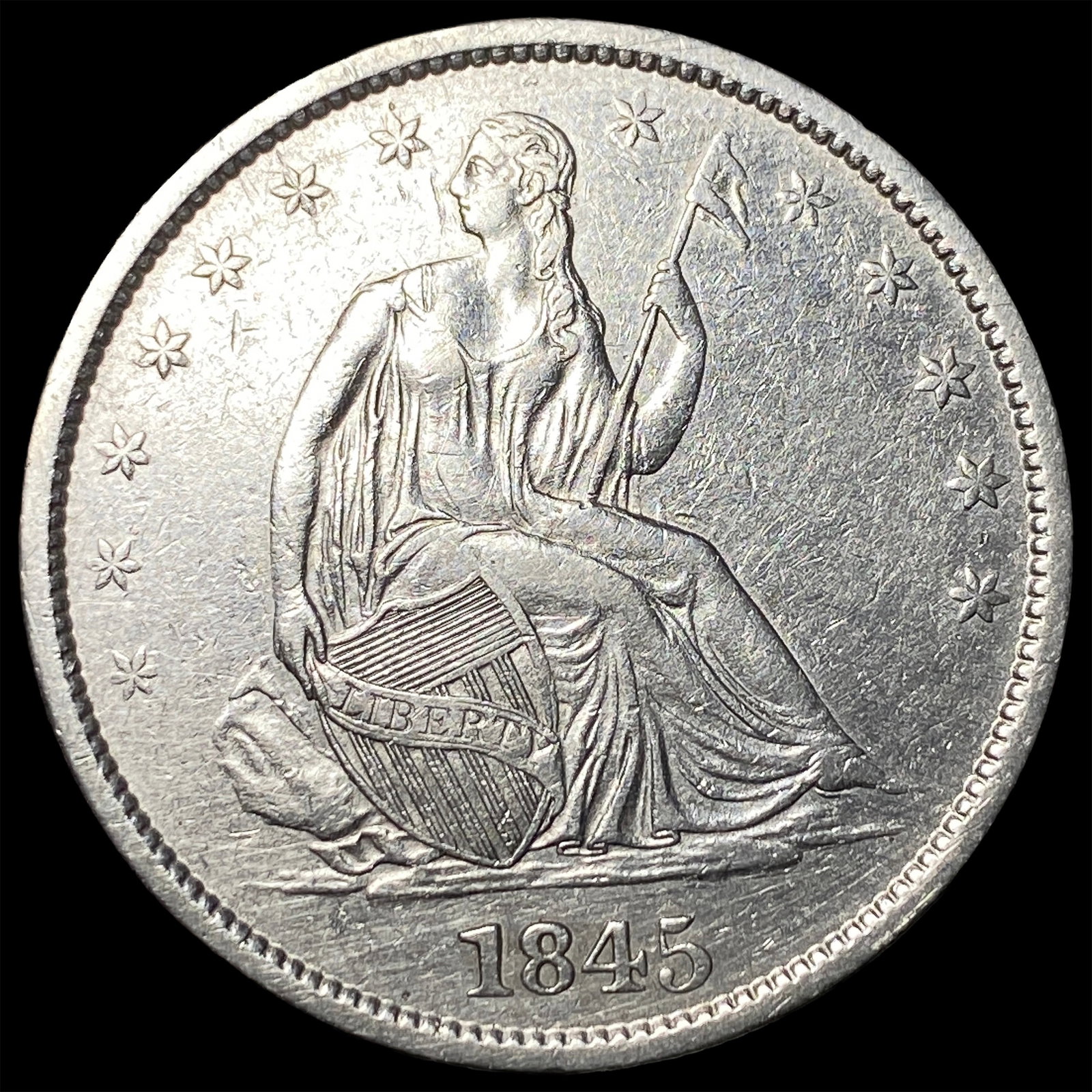 1845-O Silver Half Dollar UNCIRCULATED (1 of 2)
