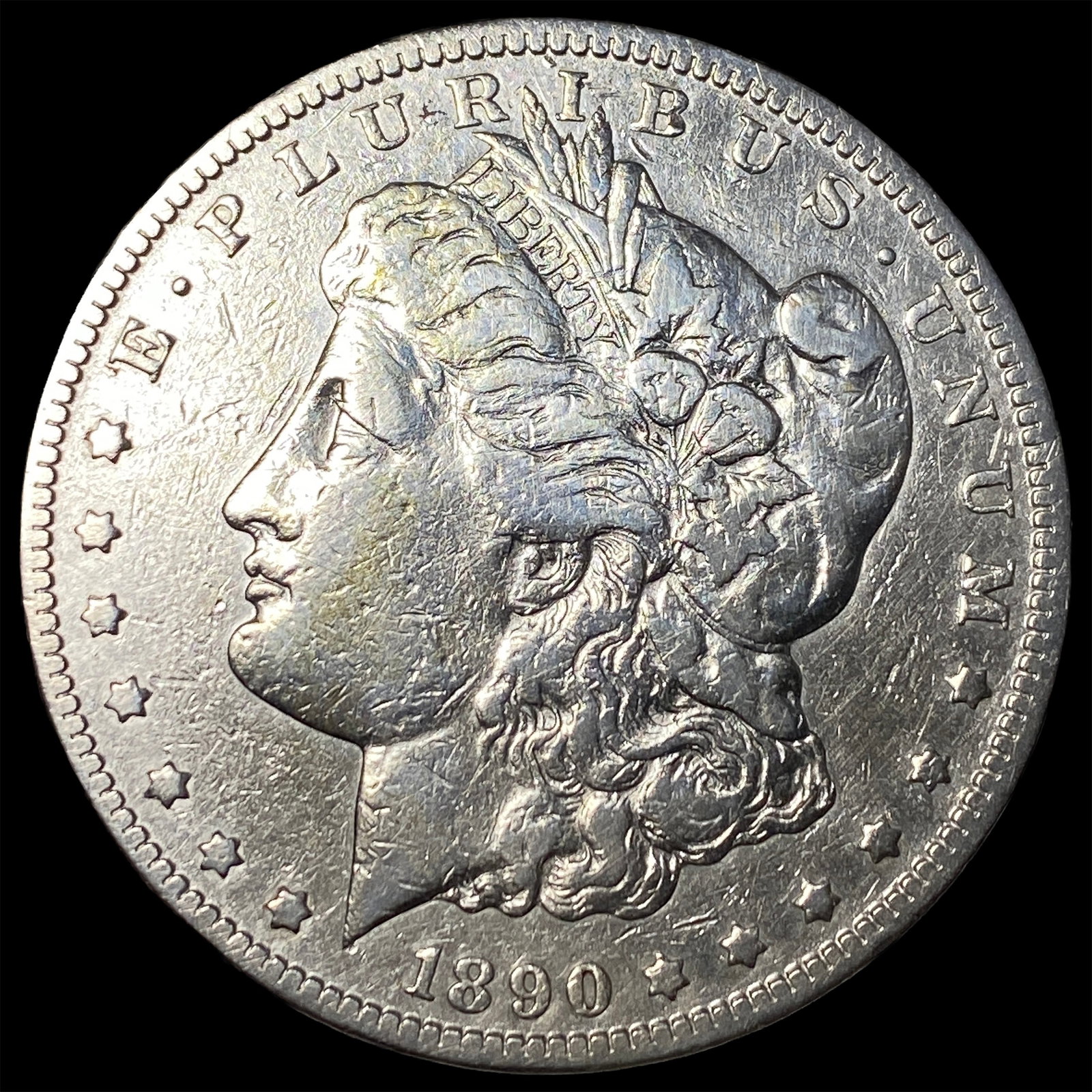 1890-CC Morgan Silver Dollar NEARLY UNCIRCULATED: 1890-CC Morgan Silver Dollar NEARLY UNCIRCULATED