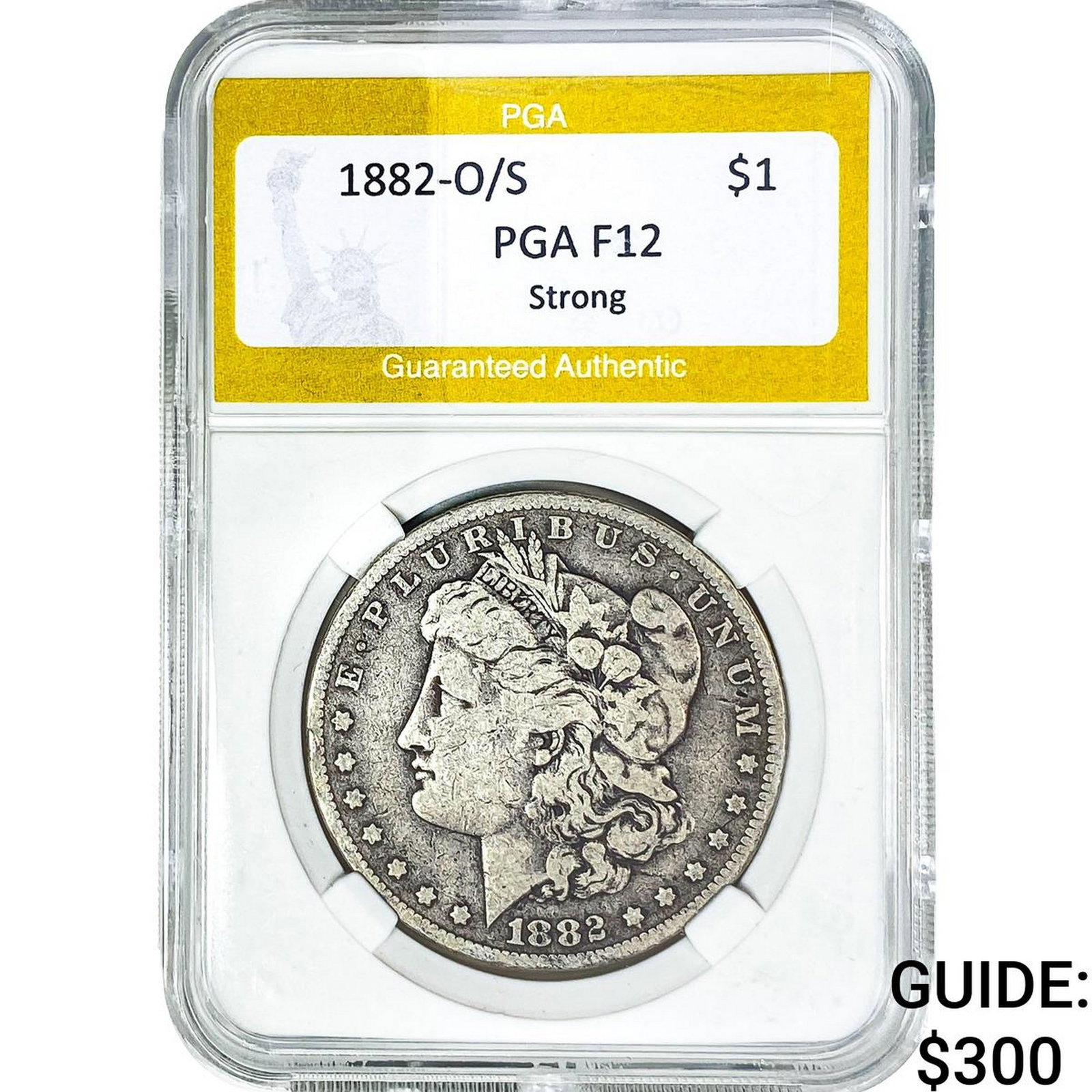 1882-O/S Morgan Silver Dollar PGA F12 Strong (1 of 2)
