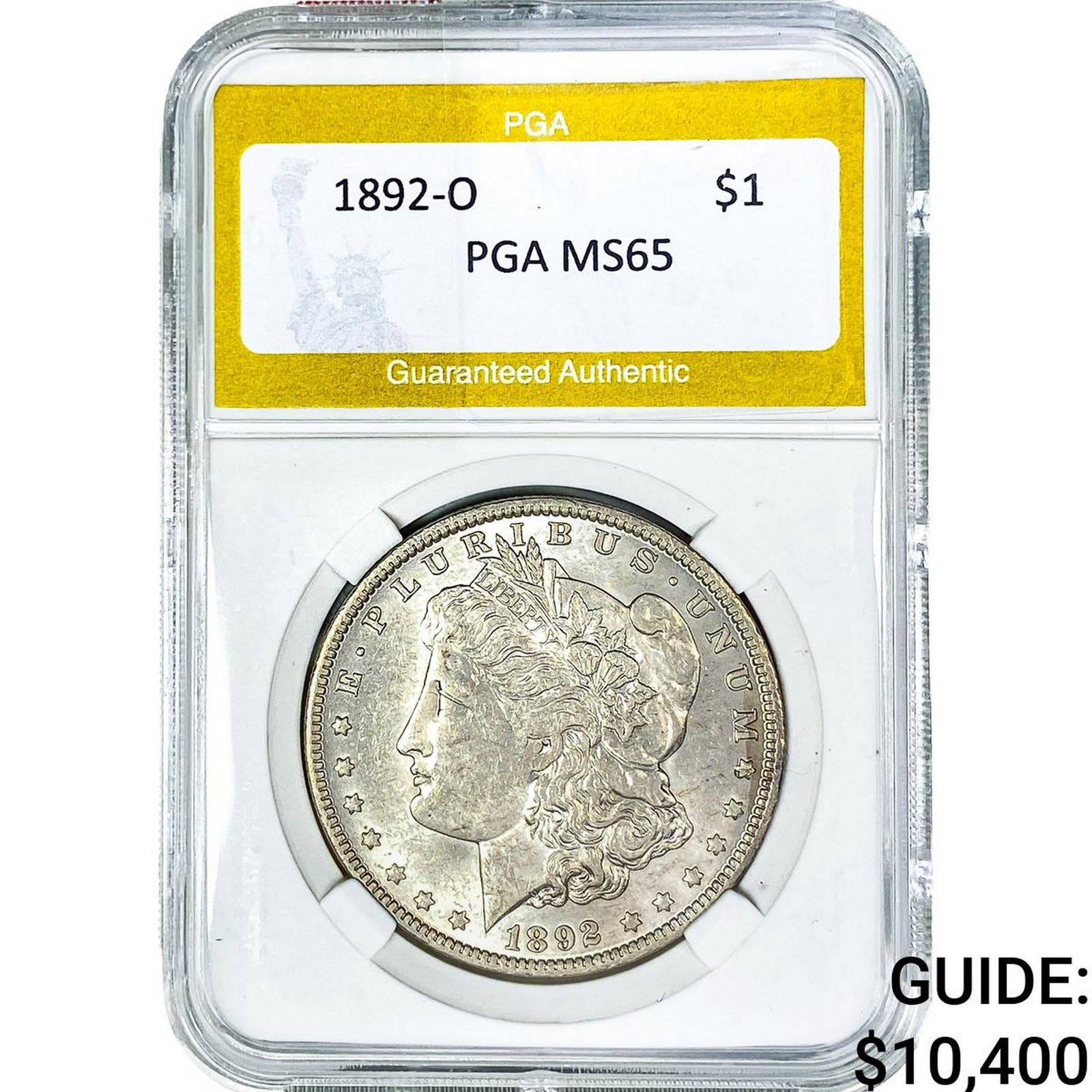 1892-O Morgan Silver Dollar PGA MS65 (1 of 2)