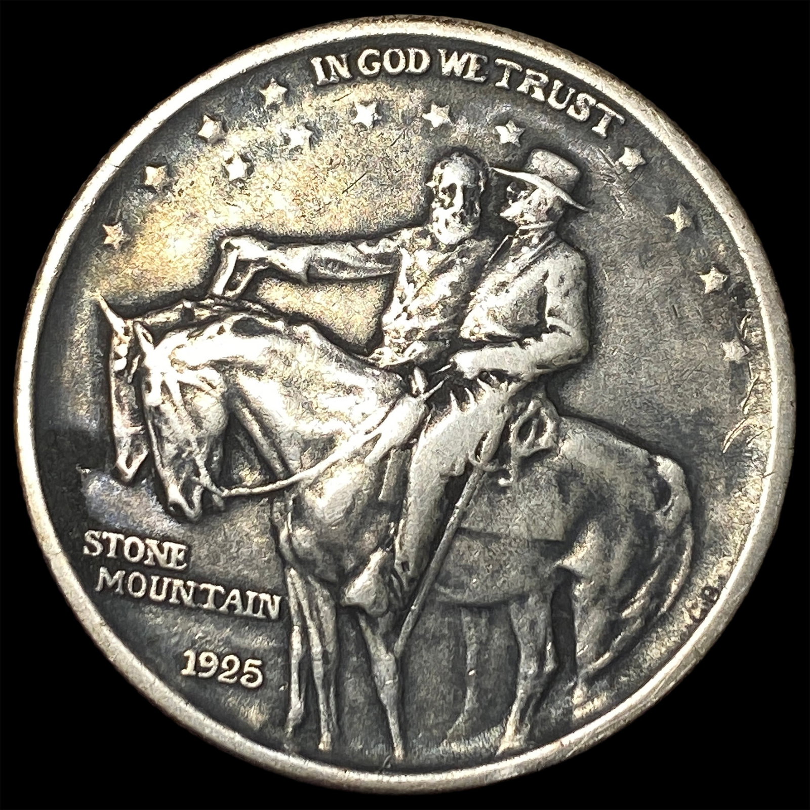 1925 Silver Stone Mountain Half Dollar NEARLY UNCIRCULATED: 1925 Silver Stone Mountain Half Dollar NEARLY UNCIRCULATED
