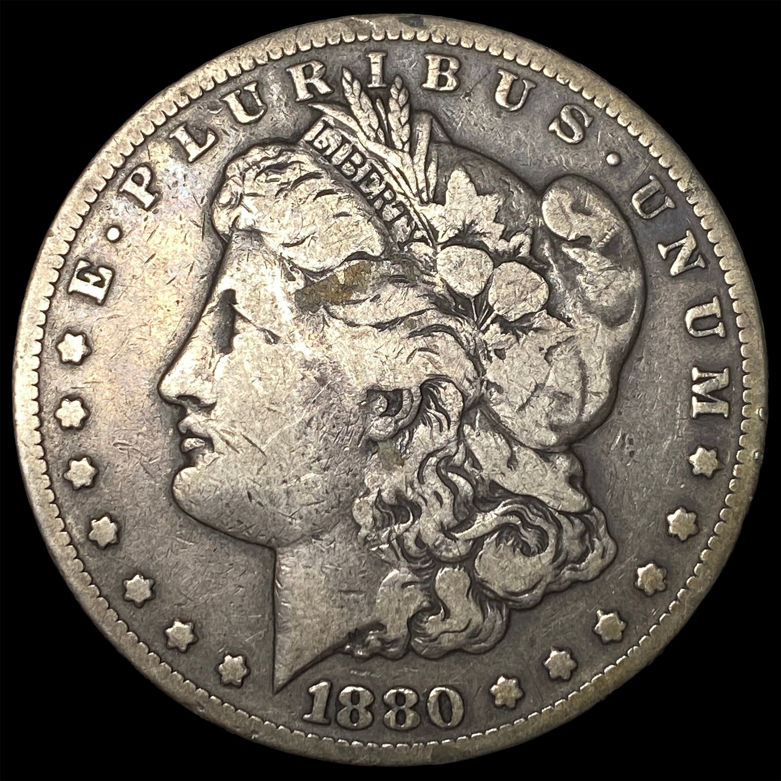 1880-CC Silver Morgan Dollar NEARLY UNCIRCULATED: 1880-CC Silver Morgan Dollar NEARLY UNCIRCULATED