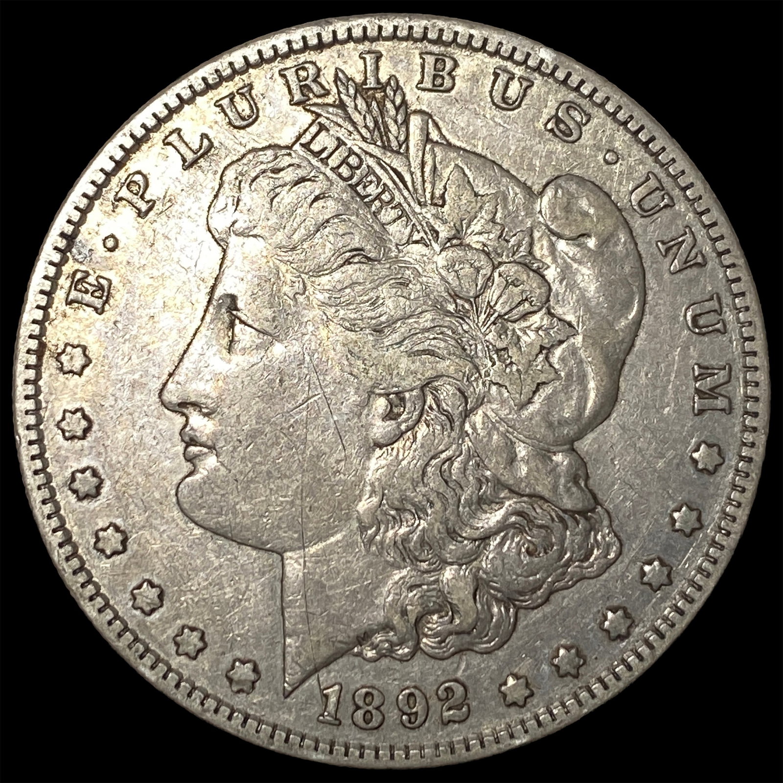 1892-S Silver Morgan Dollar LIGHTLY CIRCULATED: 1892-S Silver Morgan Dollar LIGHTLY CIRCULATED