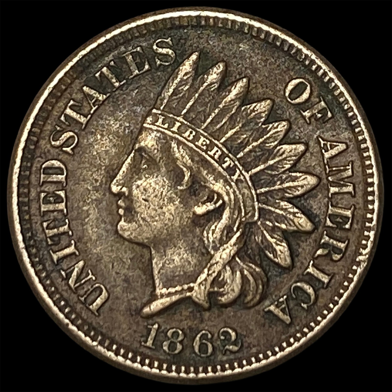 1862 Indian Head Cent NEARLY UNCIRCULATED: 1862 Indian Head Cent NEARLY UNCIRCULATED