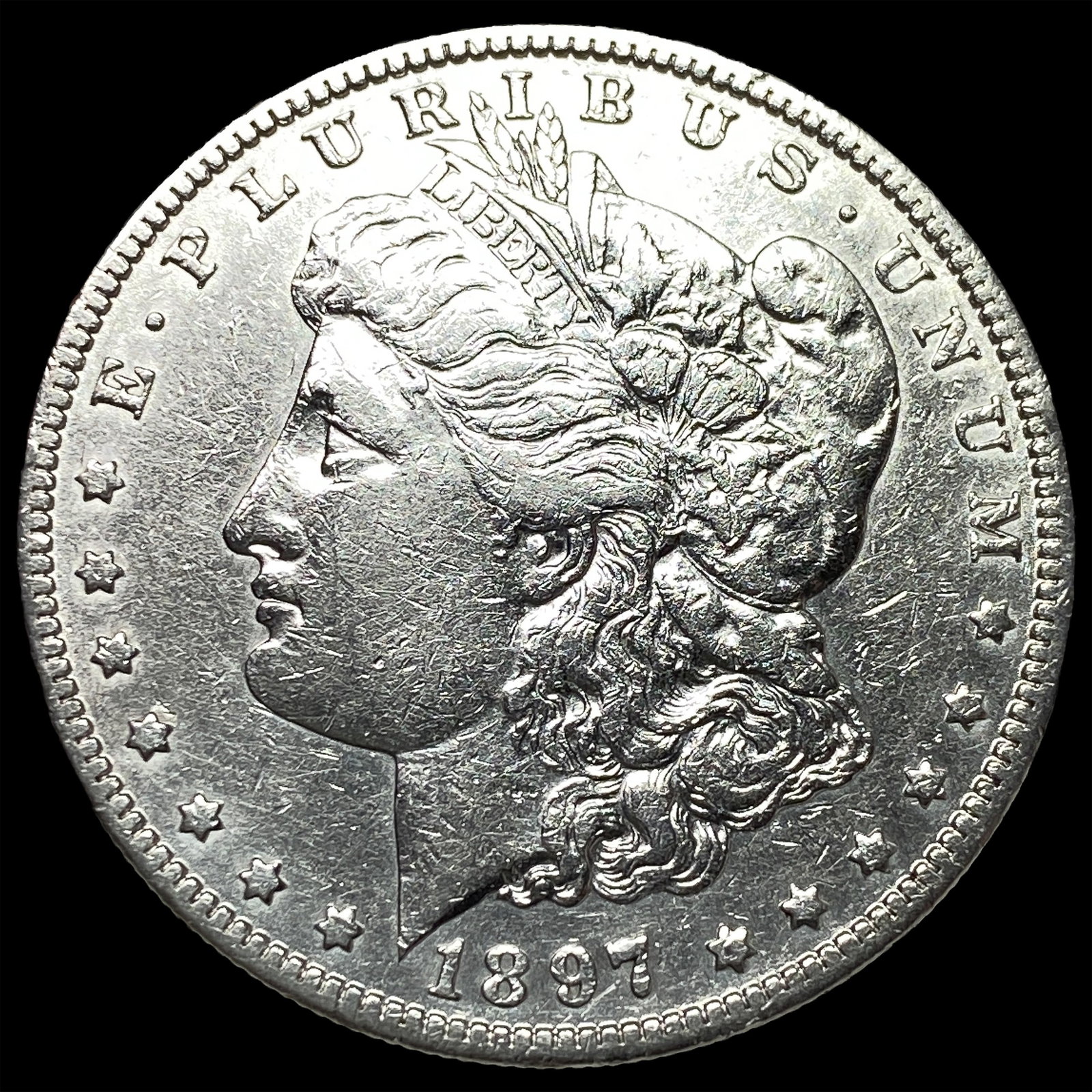1897 Morgan Silver Dollar CLOSELY UNCIRCULATED (1 of 2)