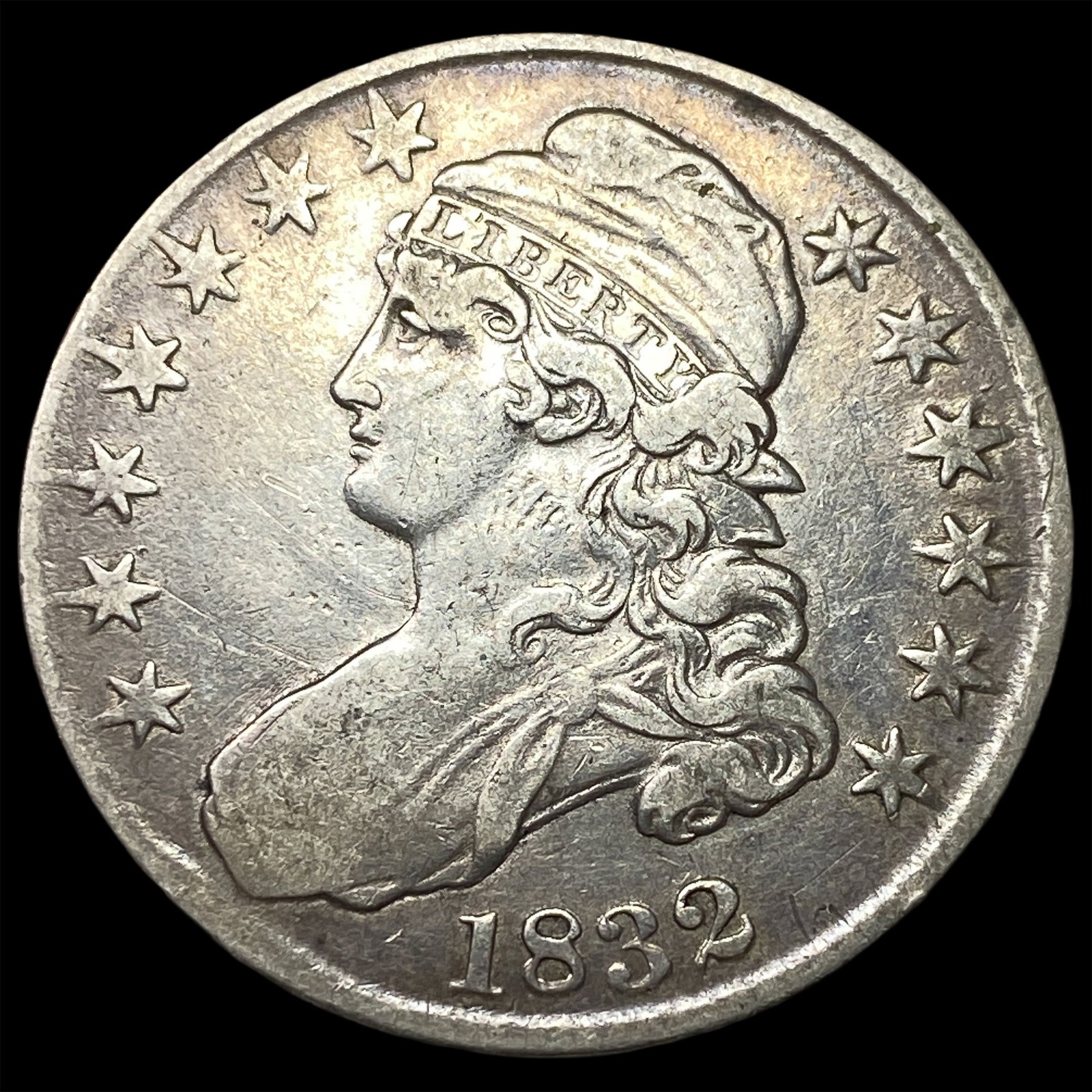 1832 Capped Bust Half Dollar NEARLY UNCIRCULATED (1 of 2)