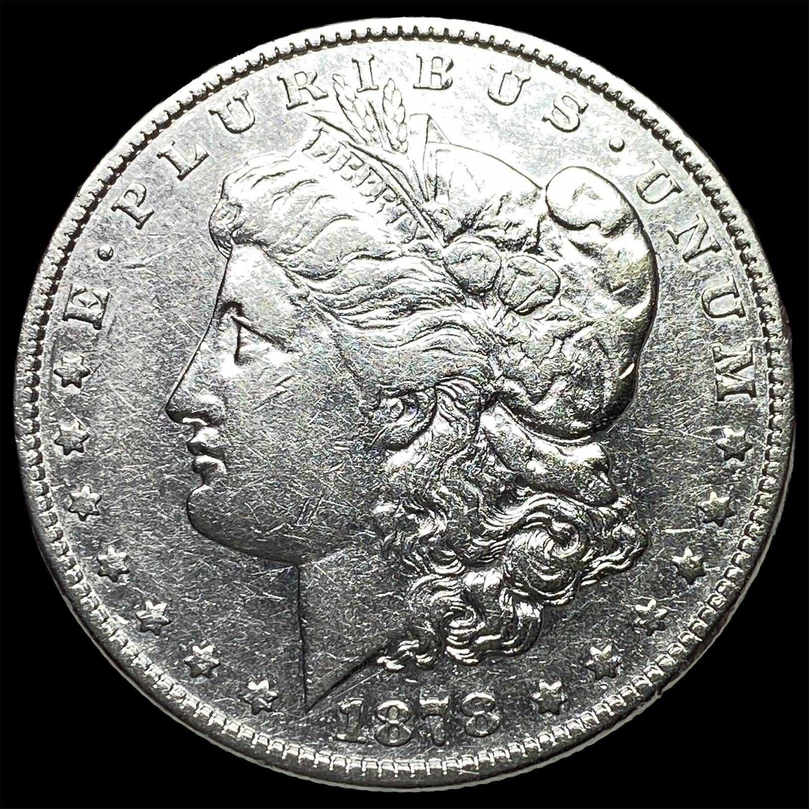 1878-S Silver Morgan Dollar ABOUT UNCIRCULATED: 1878-S Silver Morgan Dollar ABOUT UNCIRCULATED