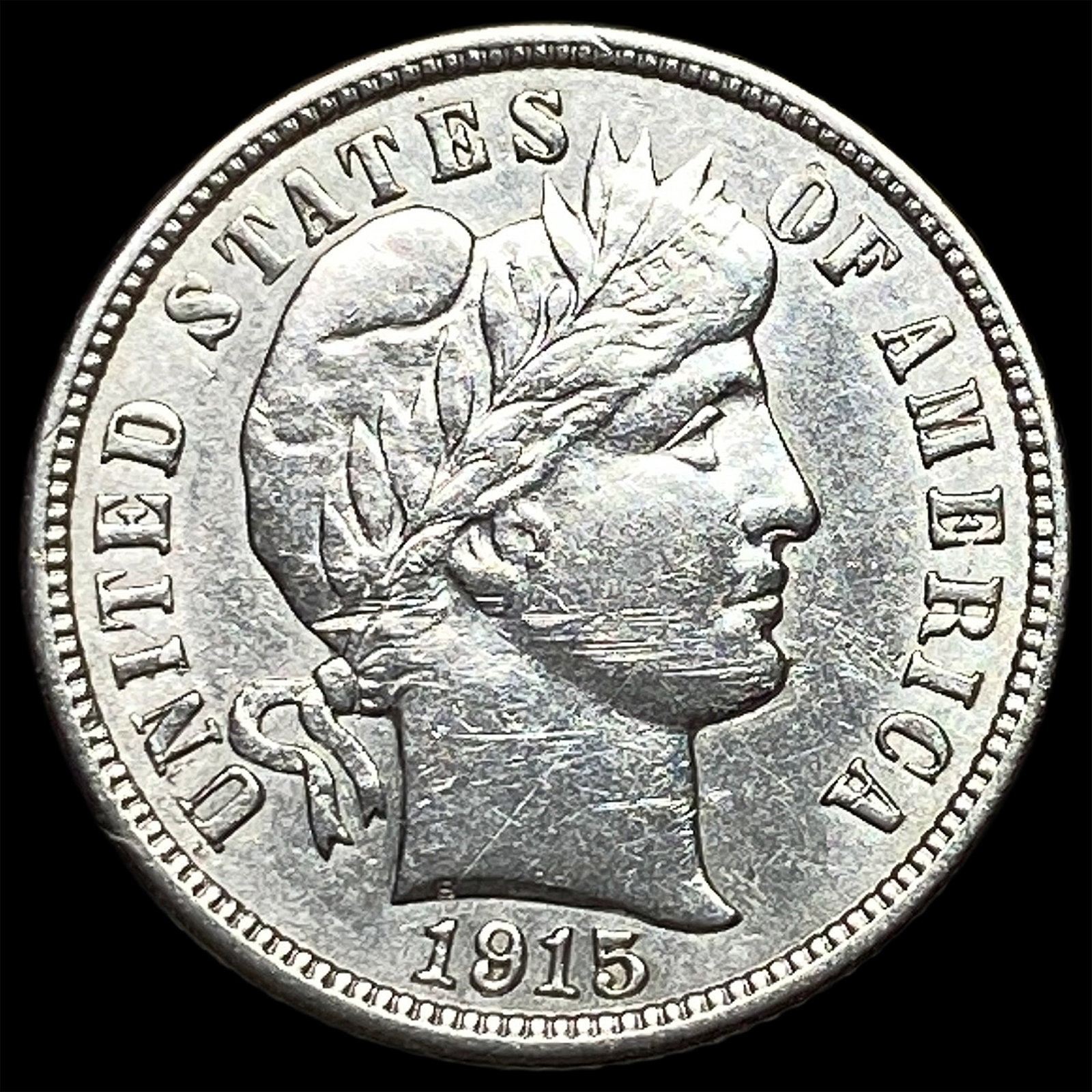 1915 Barber Dime CLOSELY UNCIRCULATED (1 of 2)