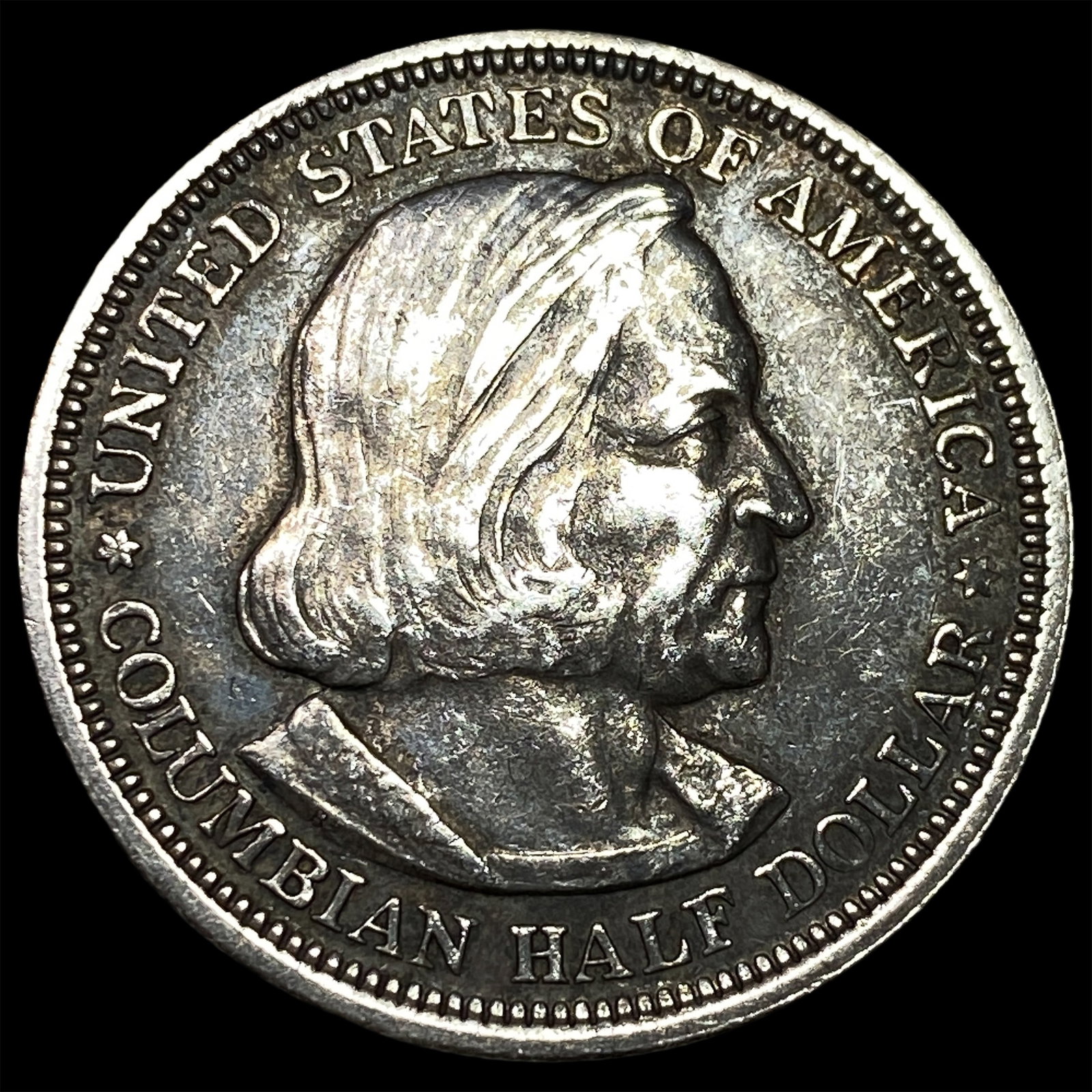 1892 Silver Columbian Expo Half Dollar NEARLY UNCIRCULATED (1 of 2)