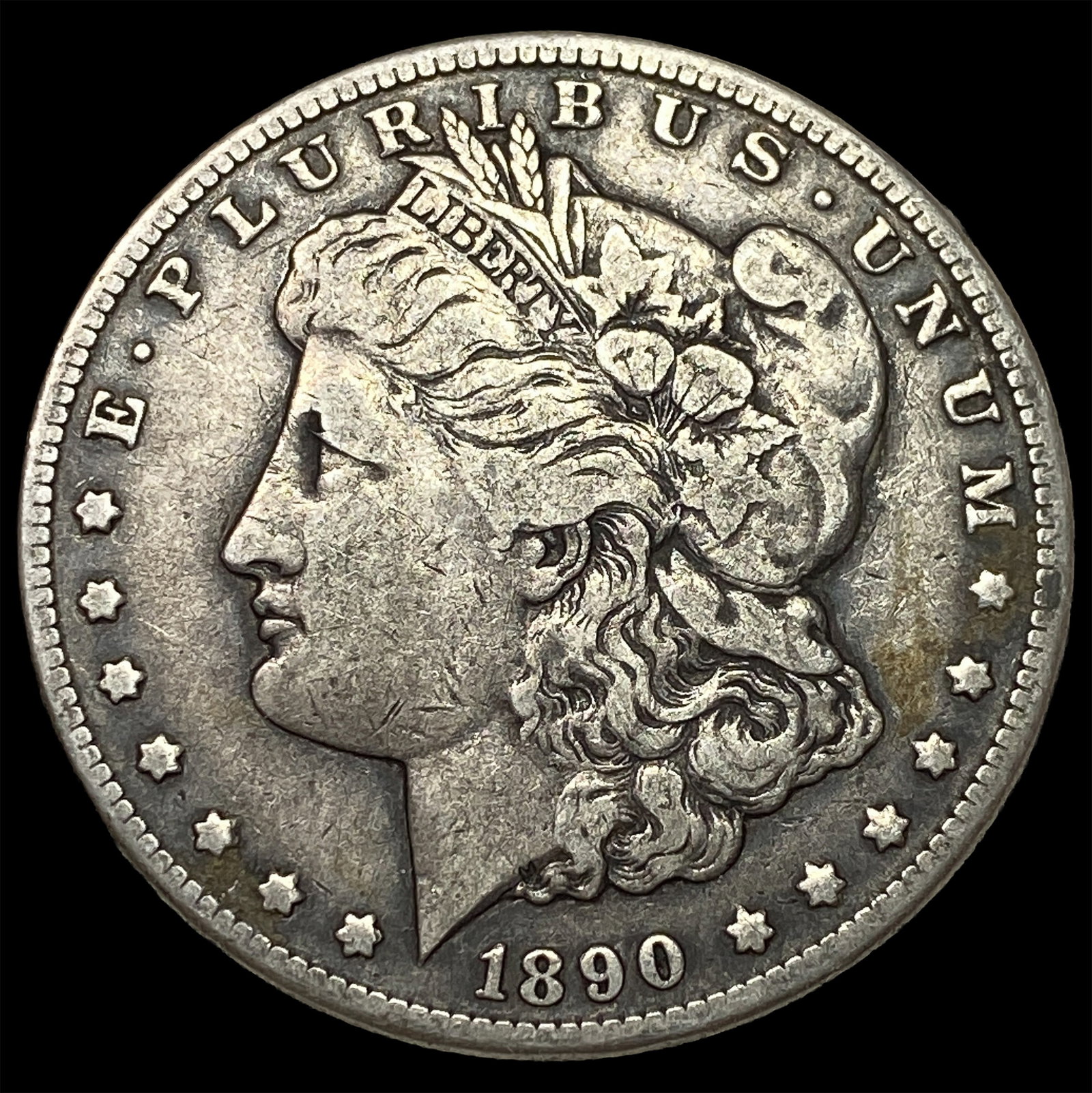 1890-CC Silver Morgan Dollar LIGHTLY CIRCULATED: 1890-CC Silver Morgan Dollar LIGHTLY CIRCULATED