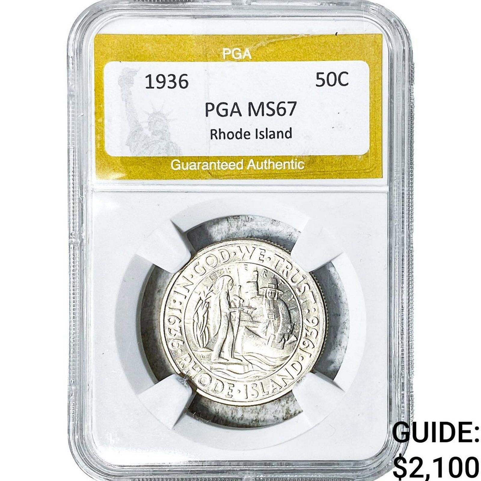 1936 Rhode Island Half Dollar PGA MS67 (1 of 2)