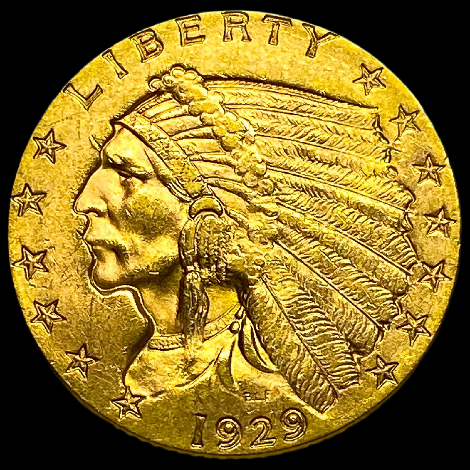 1929 Indian Head Gold $2.50 Quarter Eagle UNCIRCULATED (1 of 2)