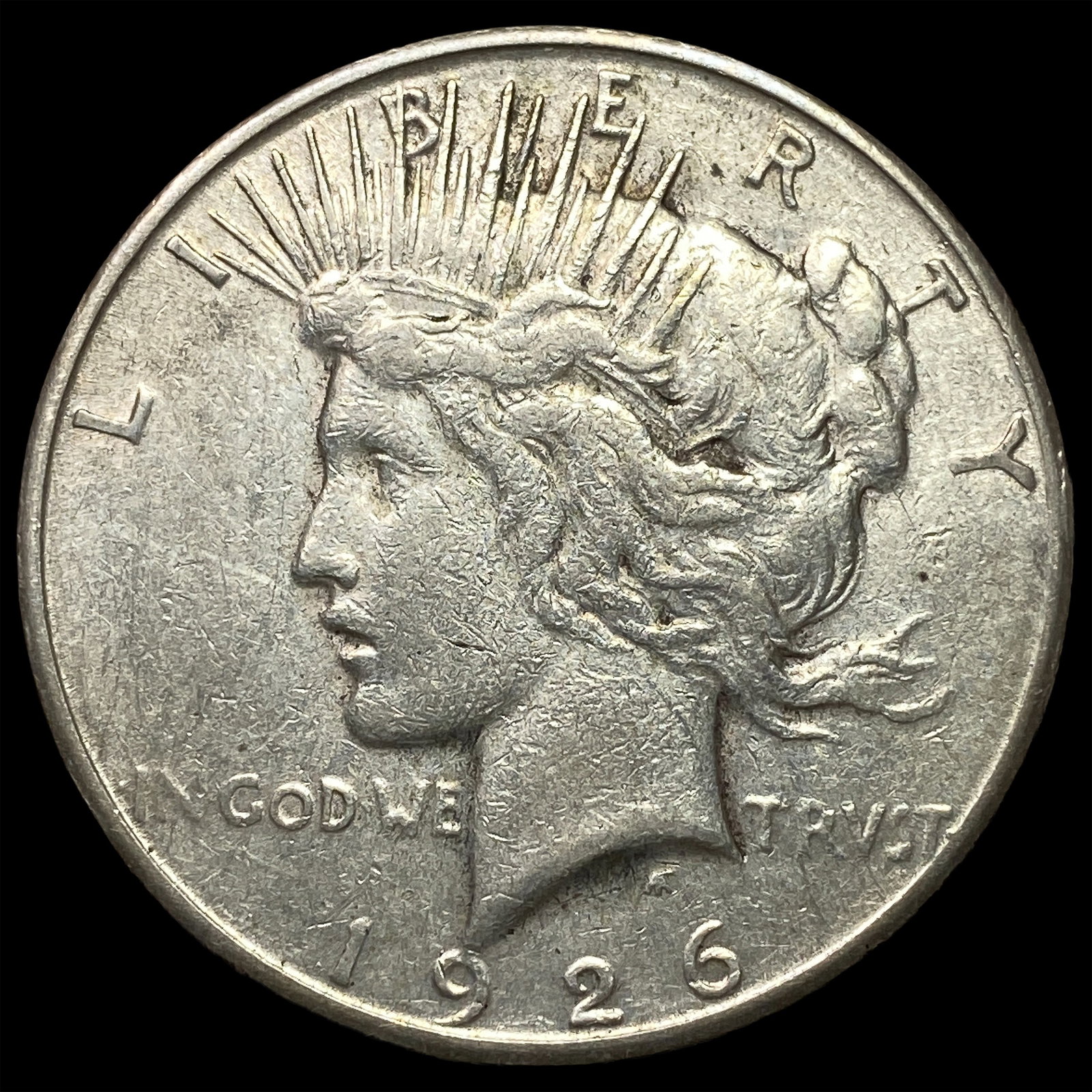 1926 Peace Silver Dollar ABOUT UNCIRCULATED: 1926 Peace Silver Dollar ABOUT UNCIRCULATED