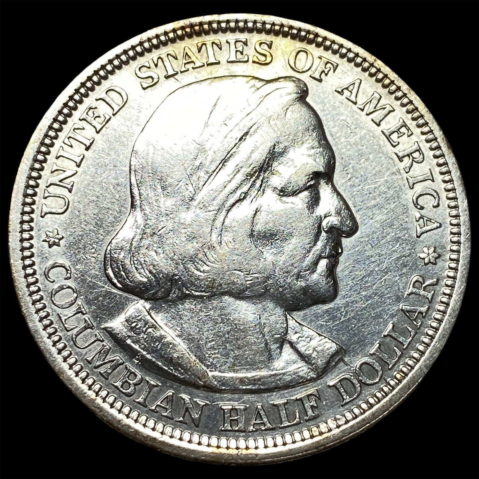 1893 Silver Columbian Half Dollar CHOICE AU: 1893 Silver Columbian Half Dollar CHOICE AU