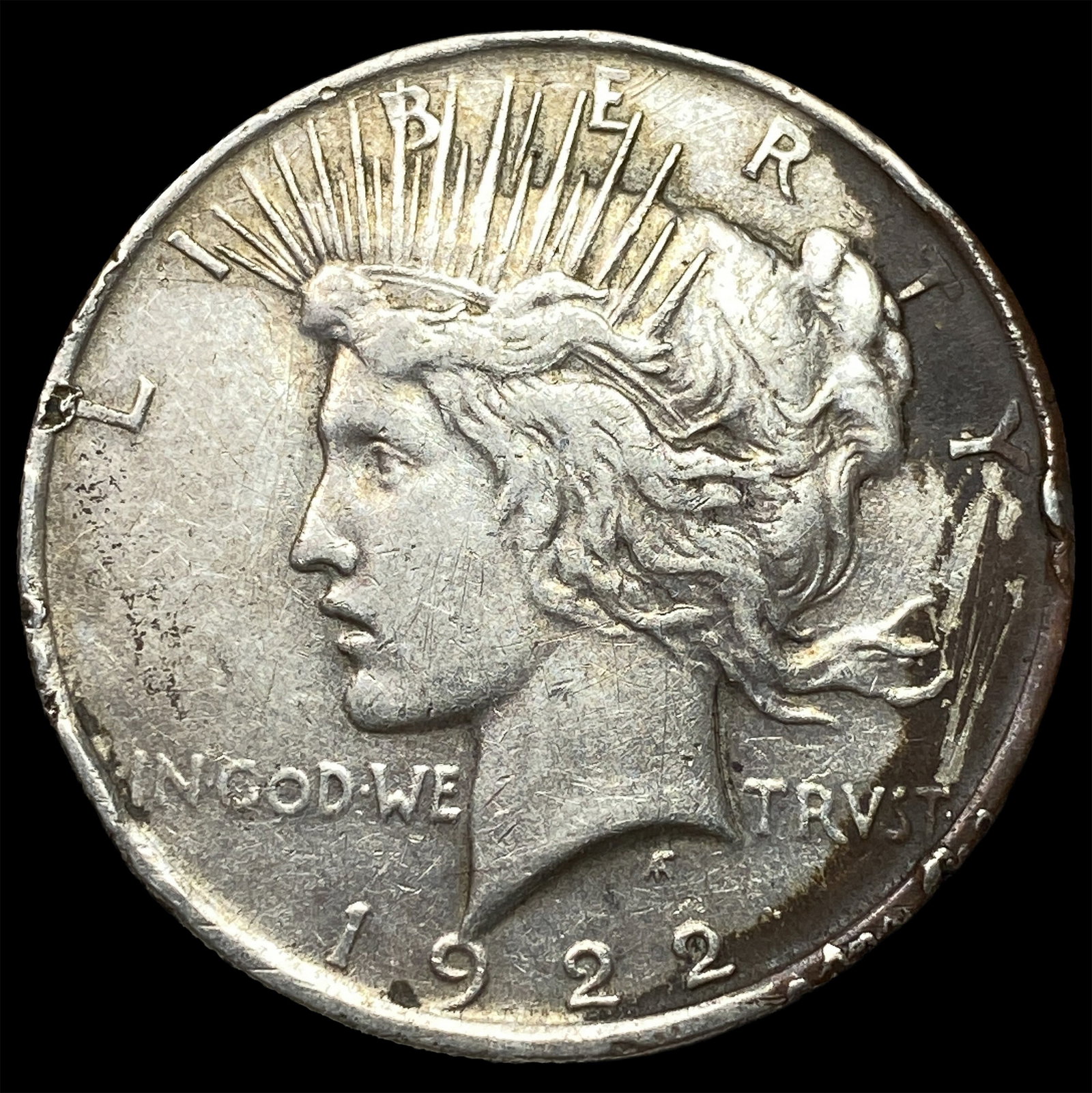 1922 Silver Peace Dollar CLOSELY UNCIRCULATED: 1922 Silver Peace Dollar CLOSELY UNCIRCULATED