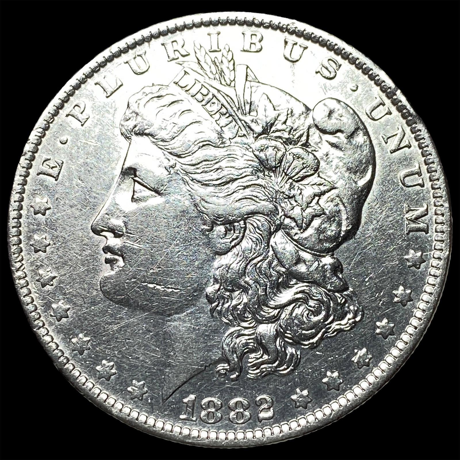 1882 Morgan Silver Dollar CHOICE AU: 1882 Morgan Silver Dollar CHOICE AU
